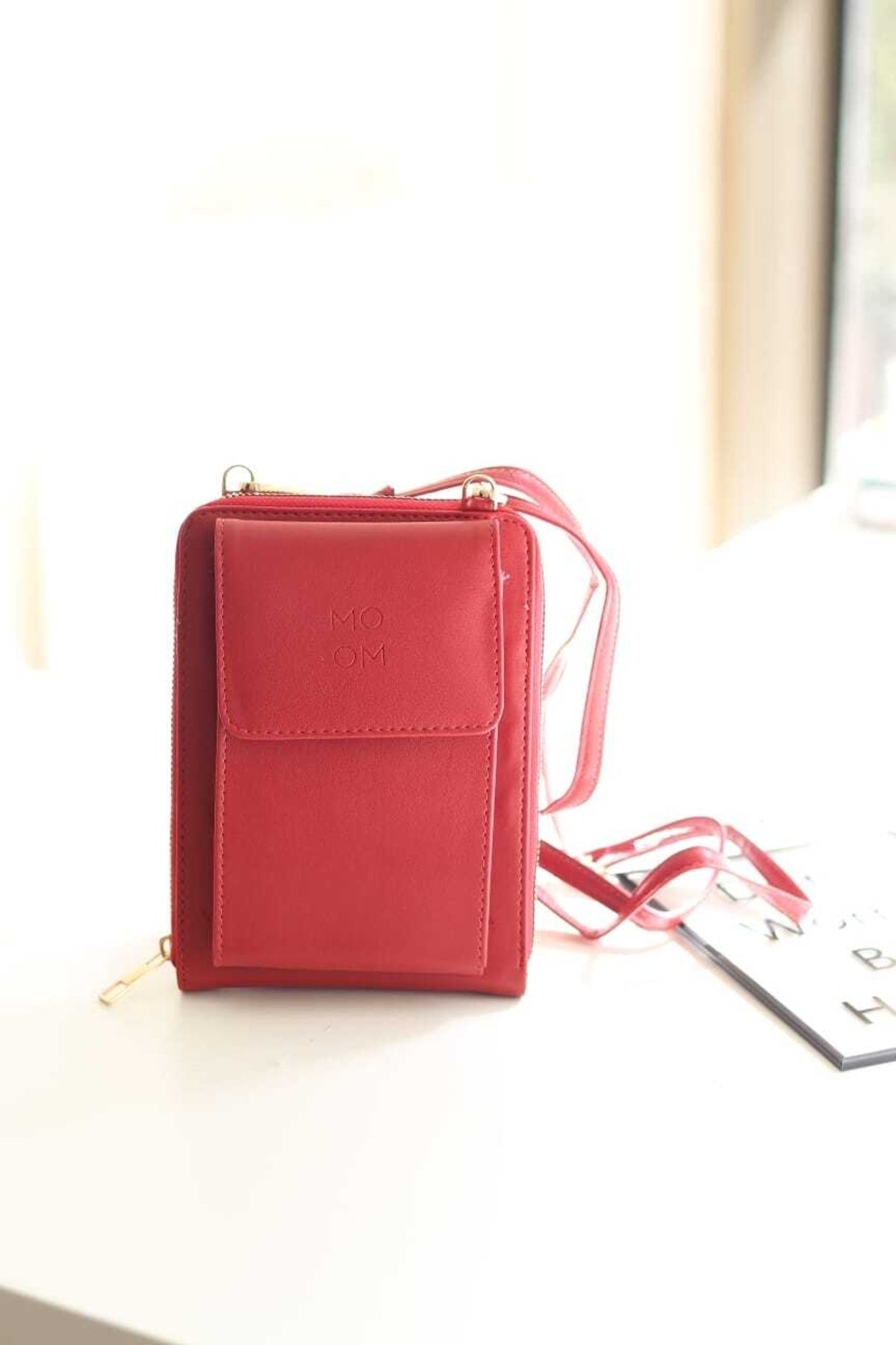 Woman Red Phone Part Wallet Wallet Bag