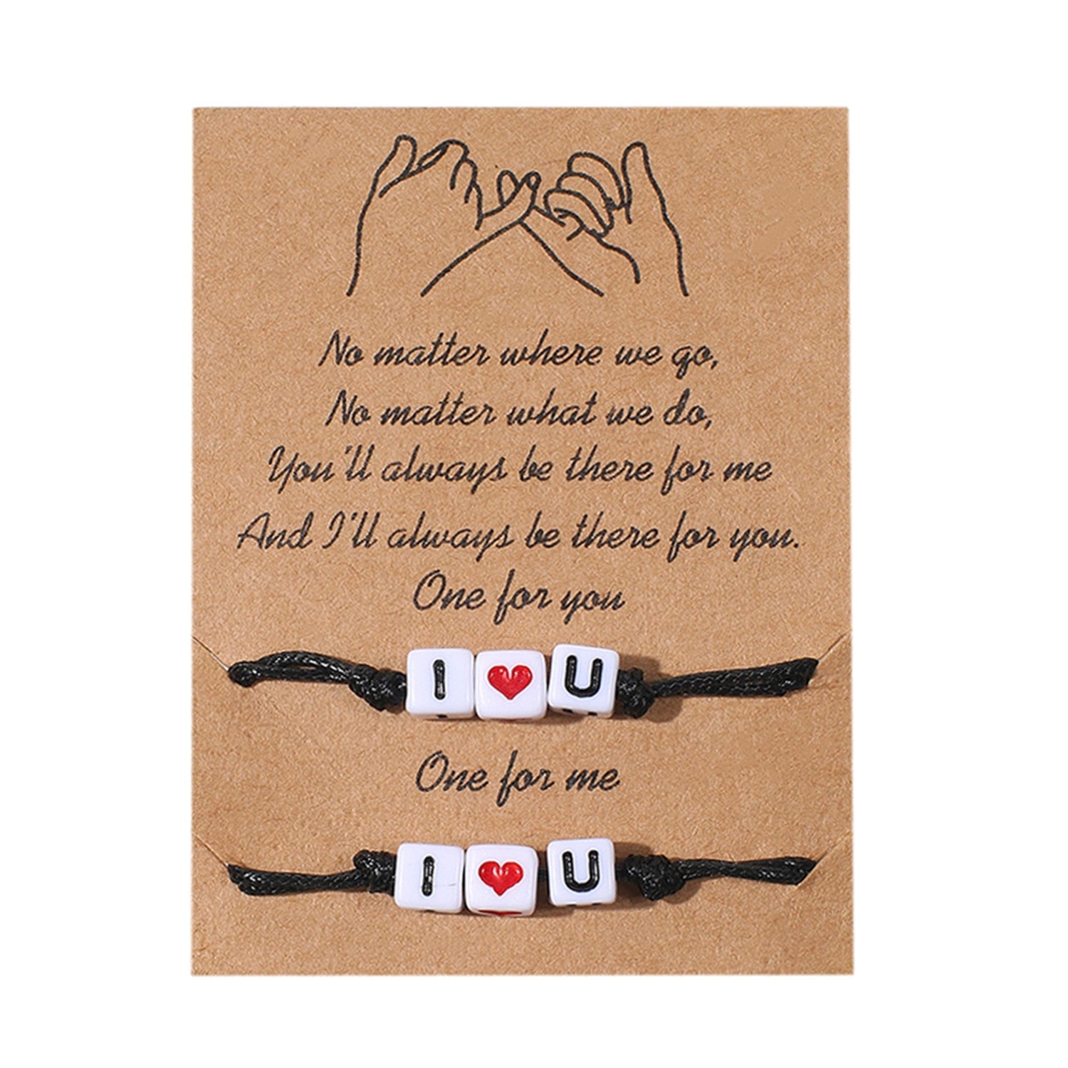 2 PCS/Set Couple Bracelet For Women Lover Sun Moon Star Heart Handmade Braided Rope Charm Friendship Girlfriend Jewelry Gift