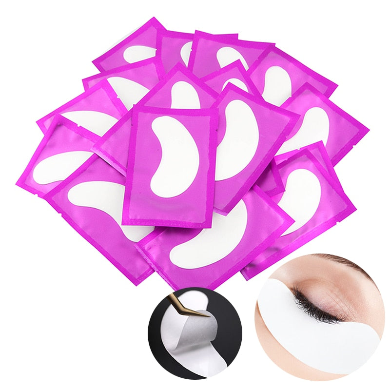 50Pairs/Lots Eye Patches Eyelash Extension Under Eye Pads Makeup Eyelash Patches Tip Stickers Pads For Eyelash Extension Makeup