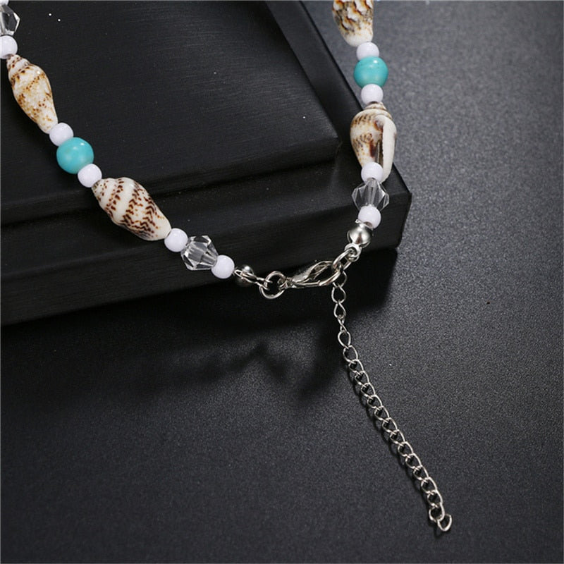 New Shell Beads Starfish Anklets for Women Beach Anklet Leg Bracelet Handmade Bohemian Foot Chain Boho Jewelry Sandals Gift