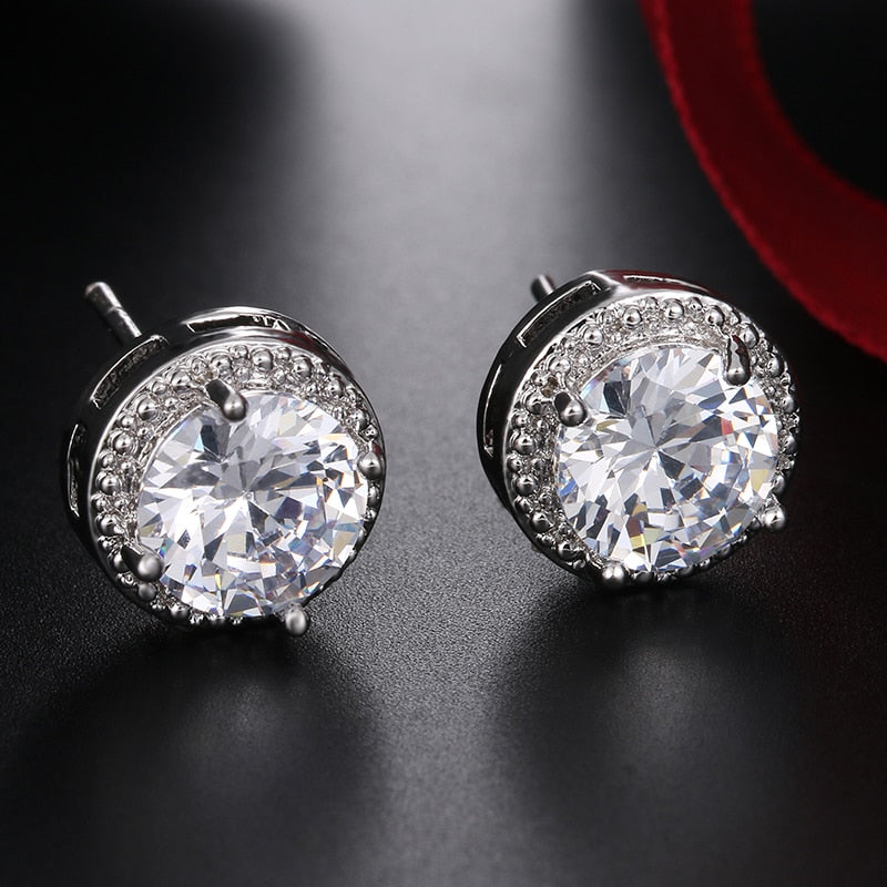 LXOEN Fashion 10 Colors AAA CZ Hoop Earrings For Women Silver Color Crystal Girl Hoops Jewelry Gift Wholesale brinco bijoux