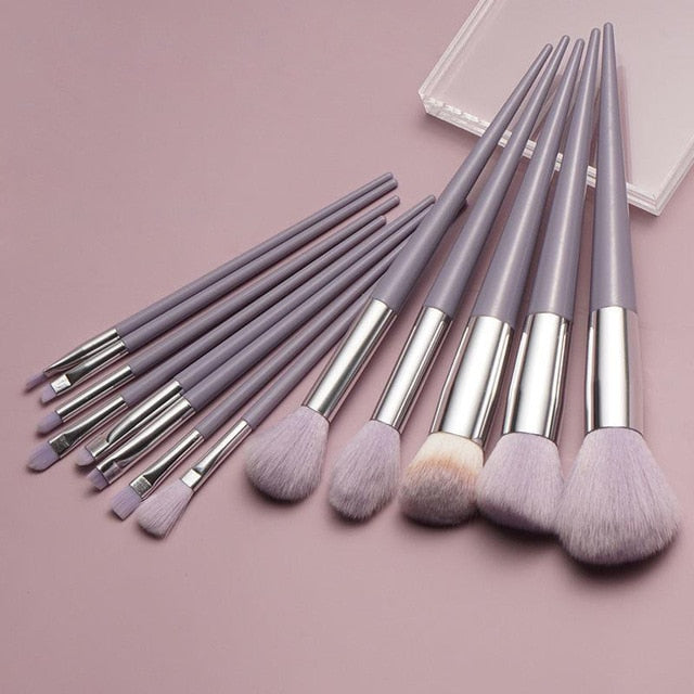 13Pcs A Set Soft Fluffy Makeup Brushes For Cosmetics Foundation Blush Powder Eyeshadow Kabuki Blending Makeup Brush Beauty Tools