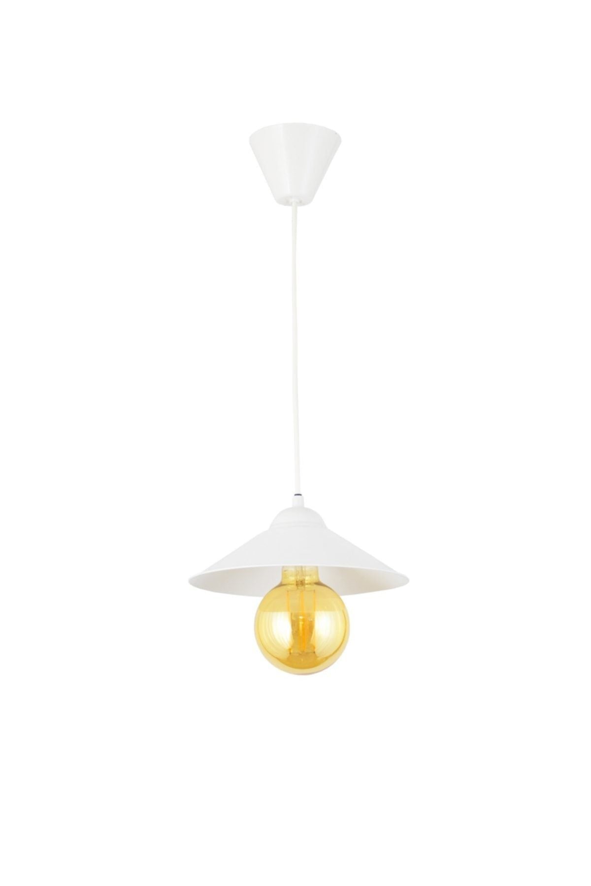 Retro rustic model single white pendulum chandelier