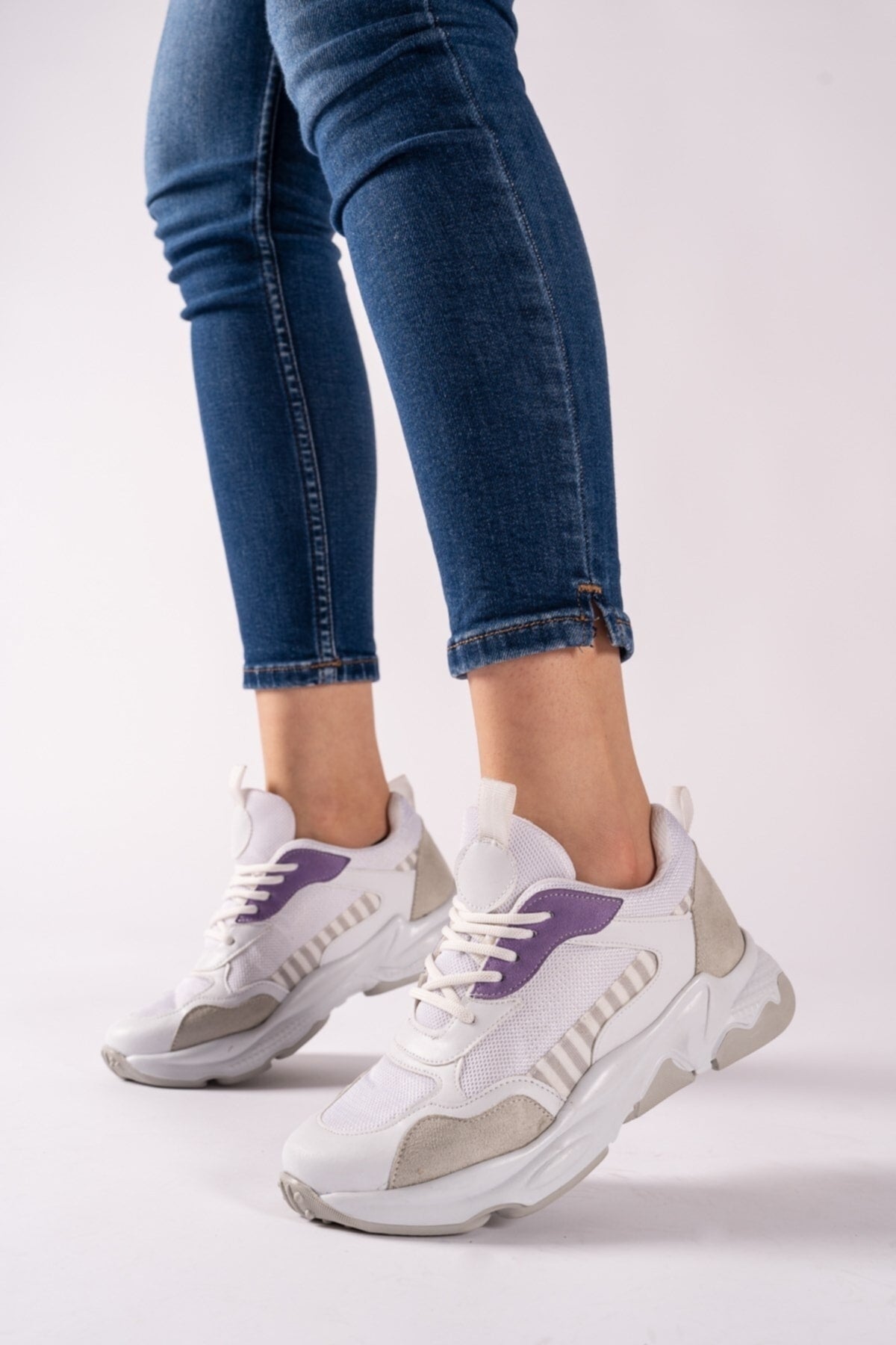 White Lilac Woman Sneaker 0012189