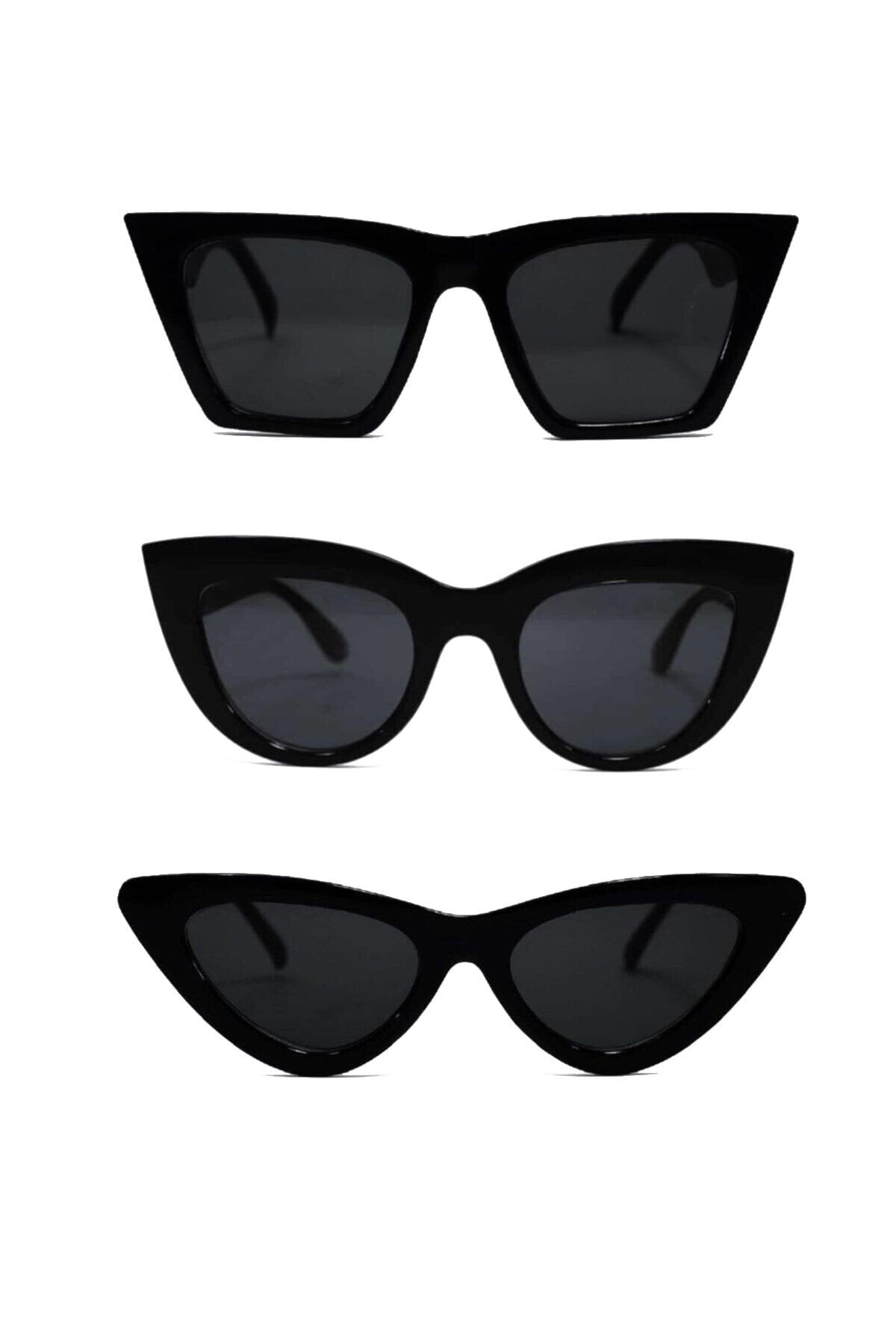 3 -set female sunglasses young glasses