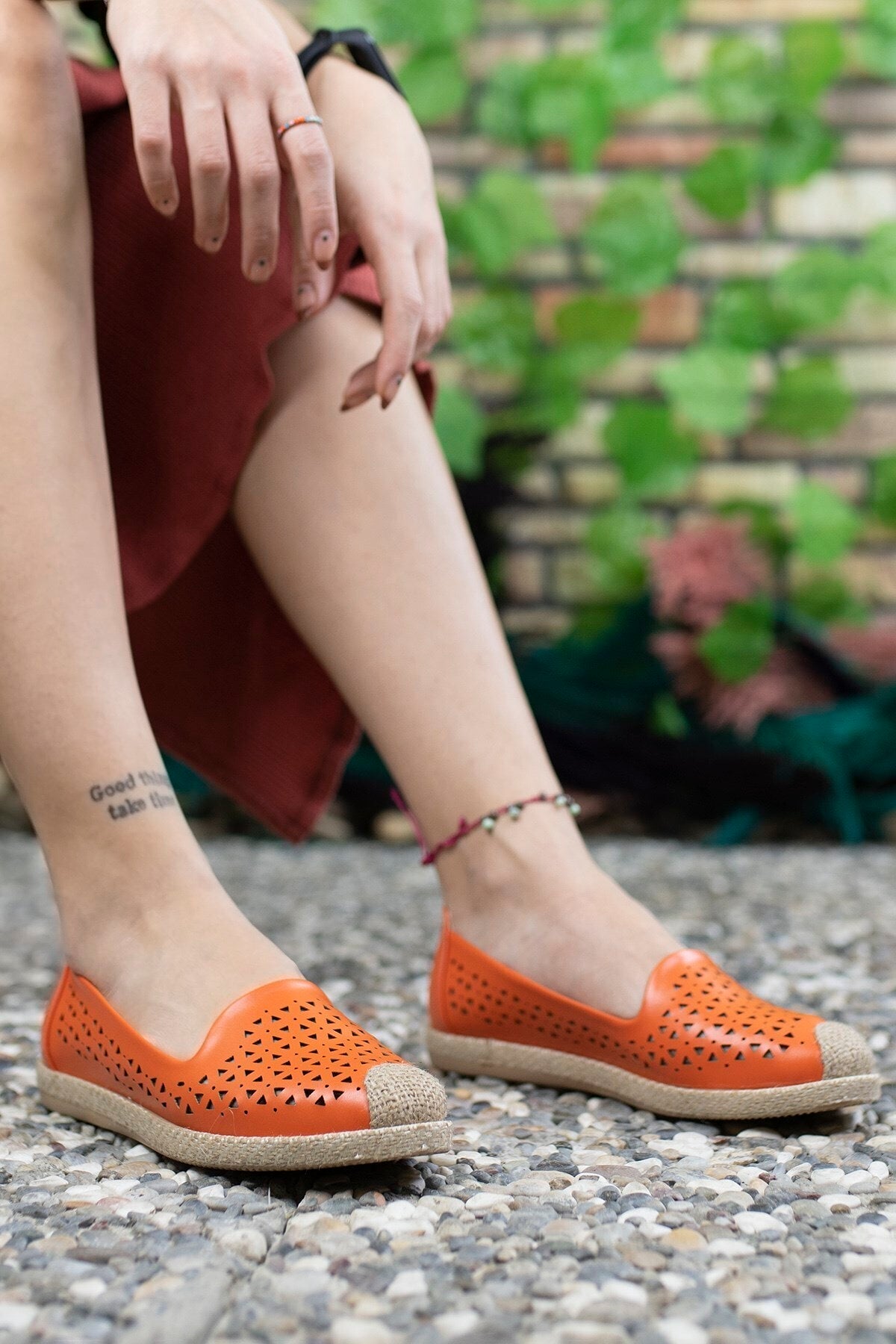 Women's Orange Wicker Daily Daily Shoes 0012110