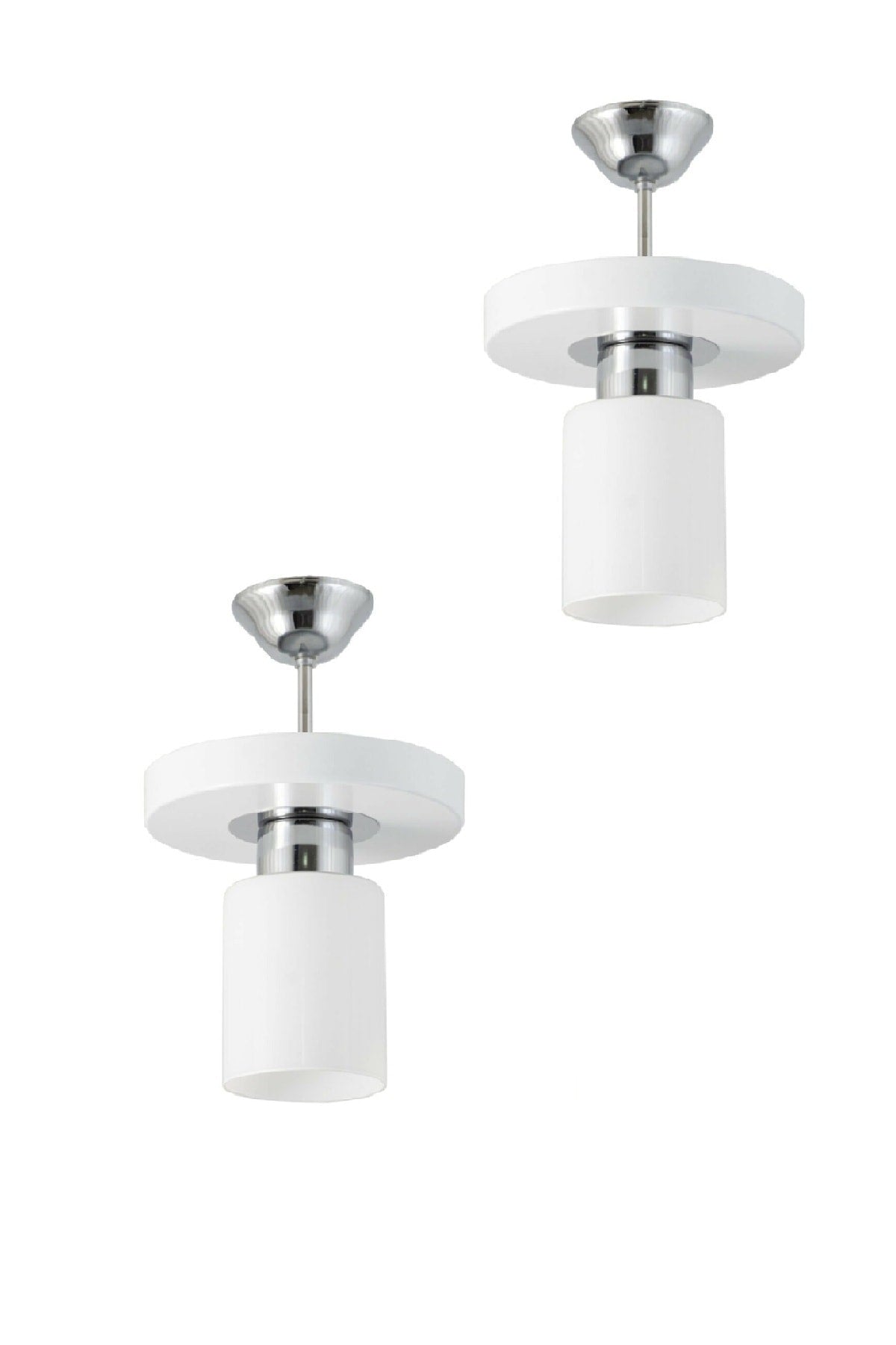 2 single modern sports model round tray white chandelier