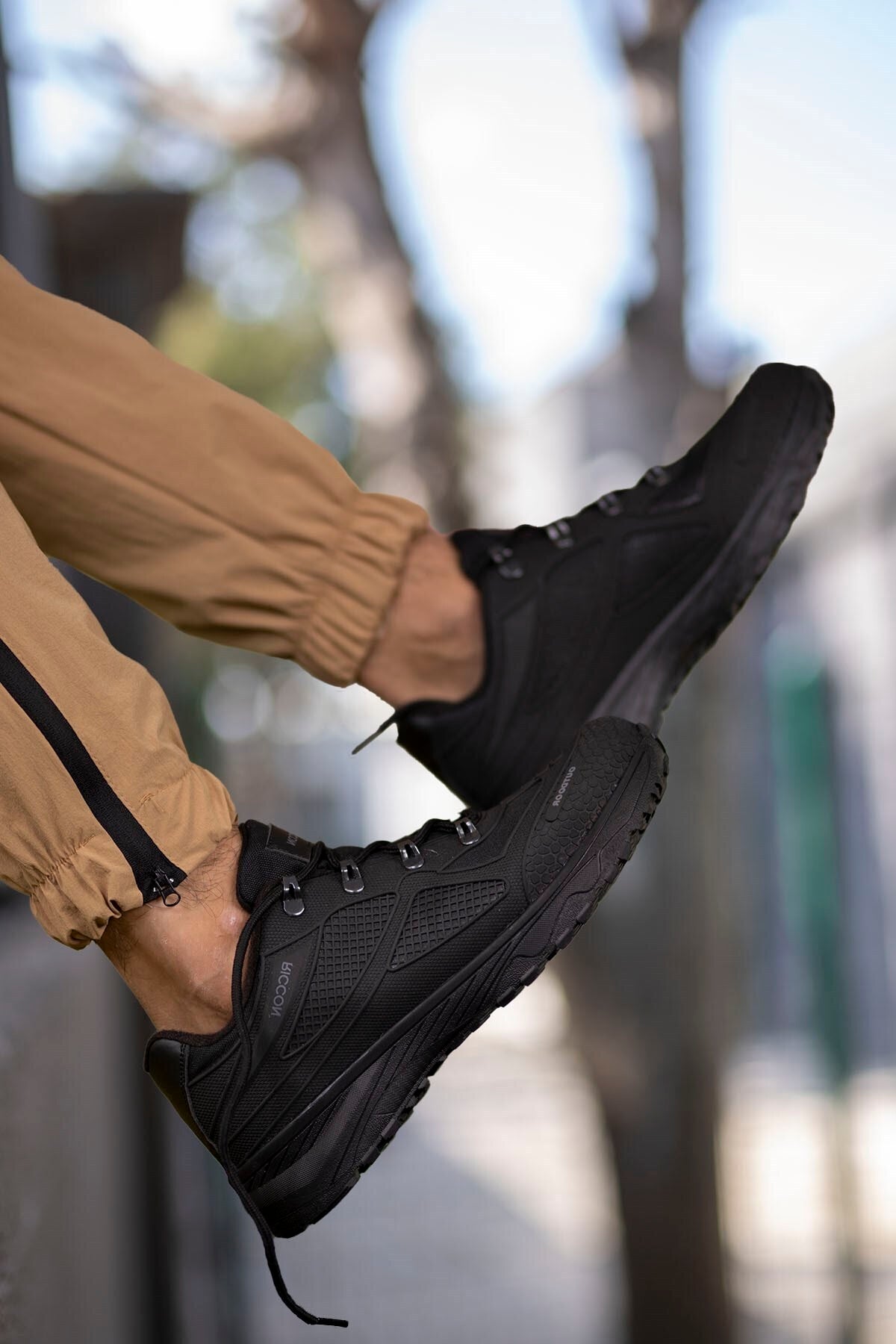 Black Black Unisex 3d Rubber Trekking Shoes 00128030