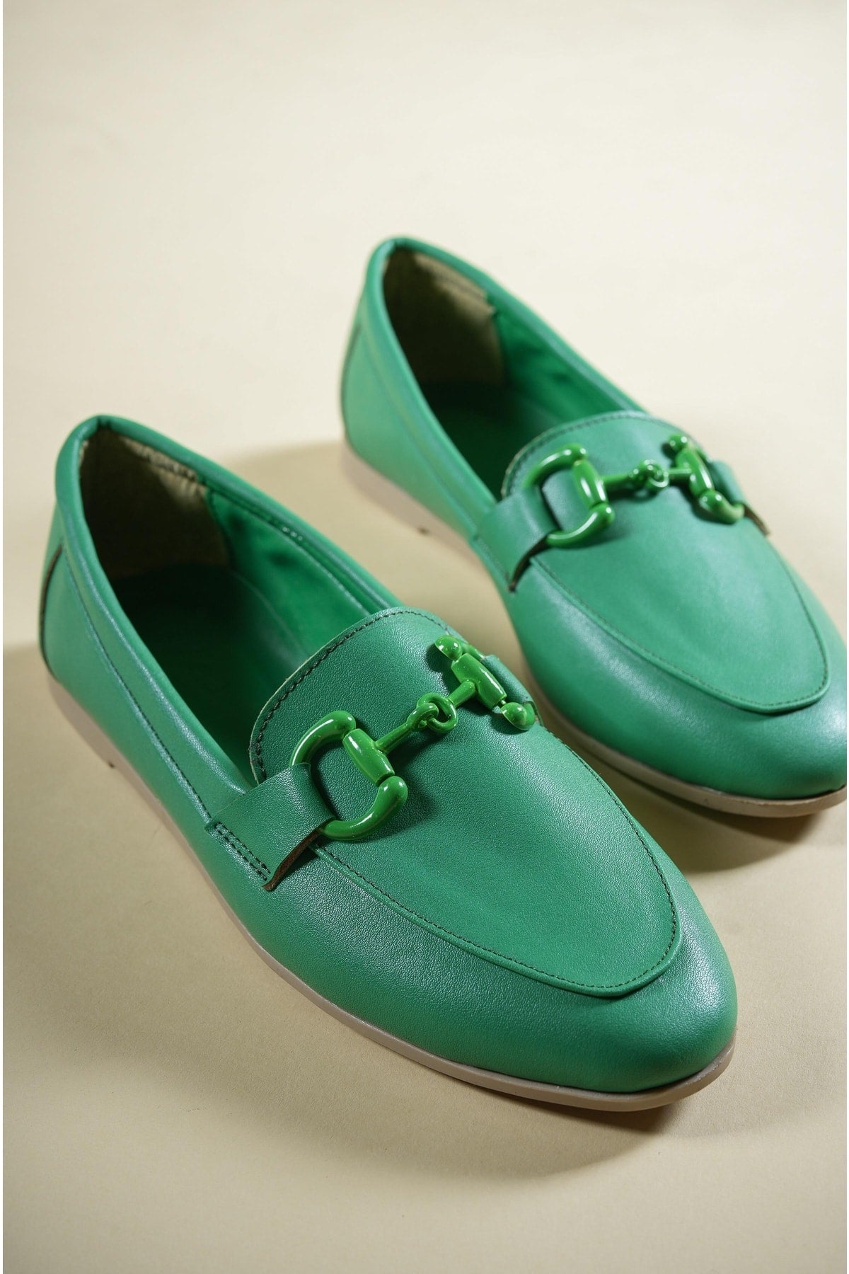DAILY WOMEN'S Flat Shoes 0012120 Green Skin