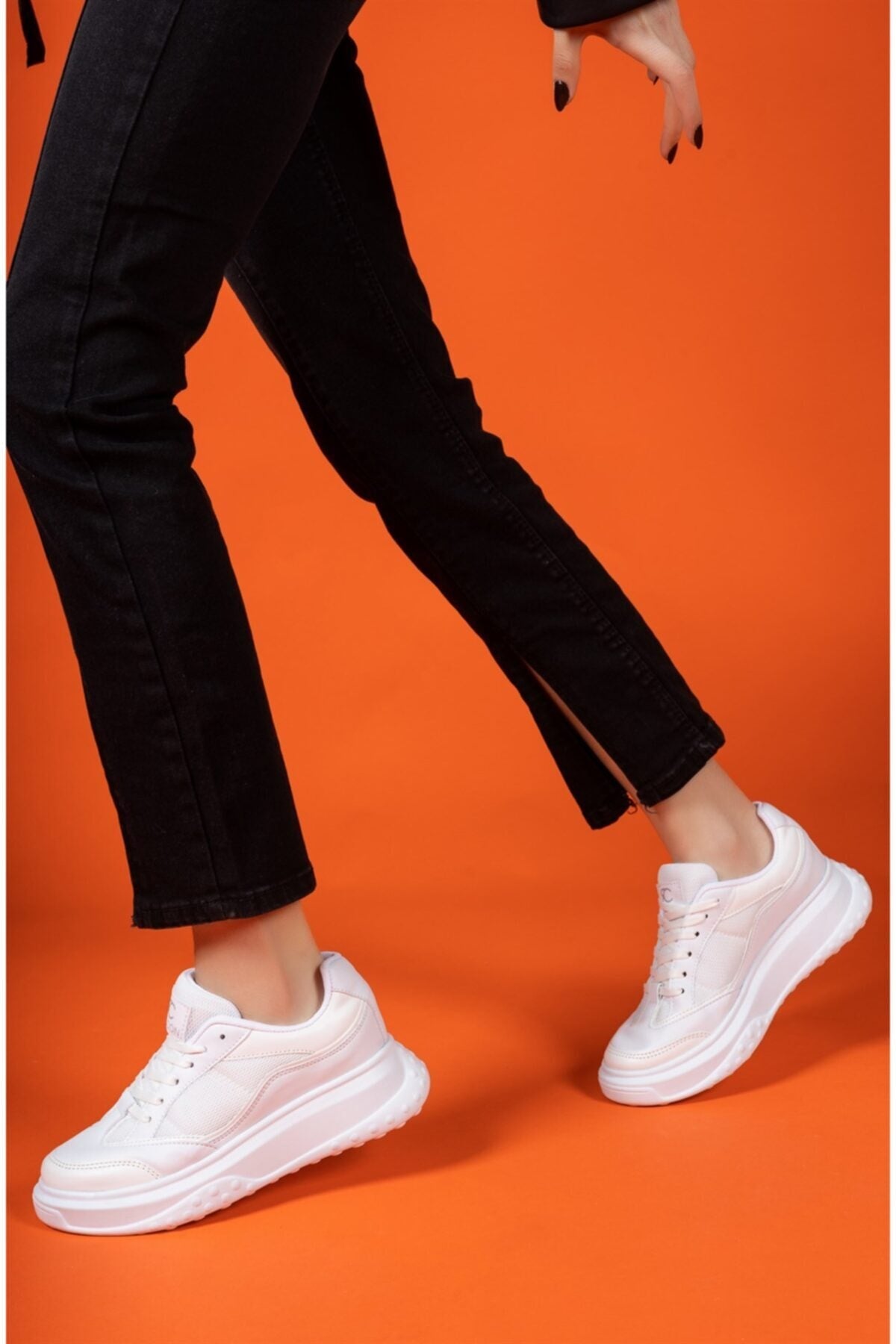 Beyaz Kadın Sneaker 0012153
