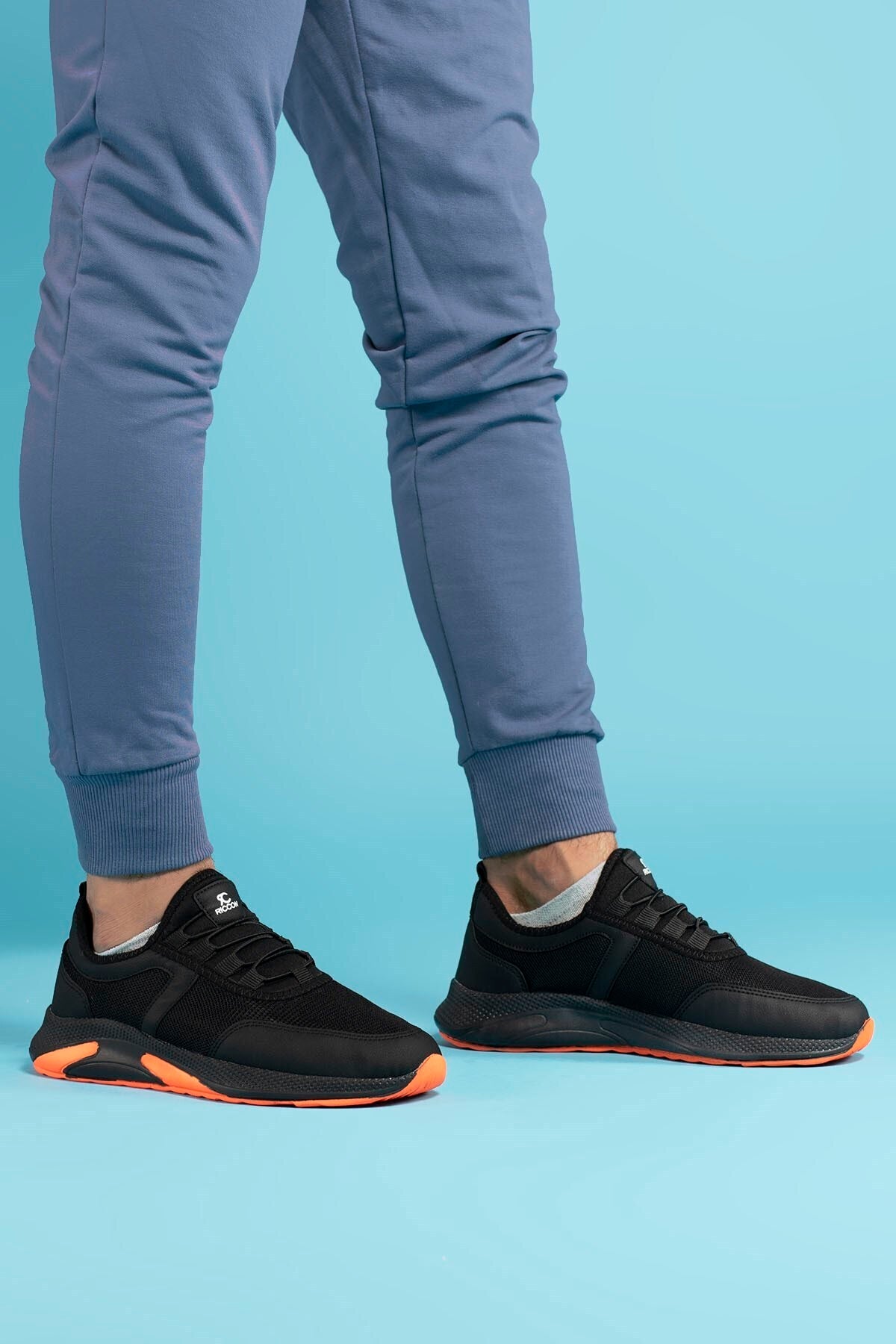 Black Orange Unisex Sneaker 0012035