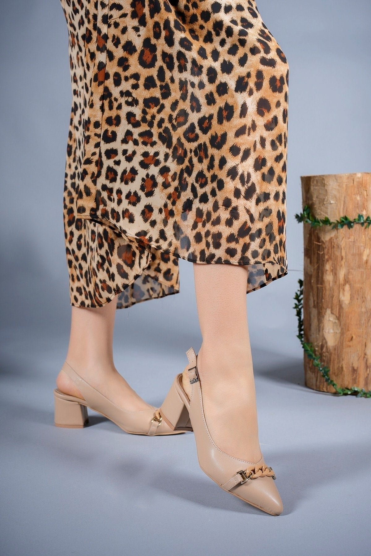 Woman Heels Sandals Stone 0012918 Nude Skin