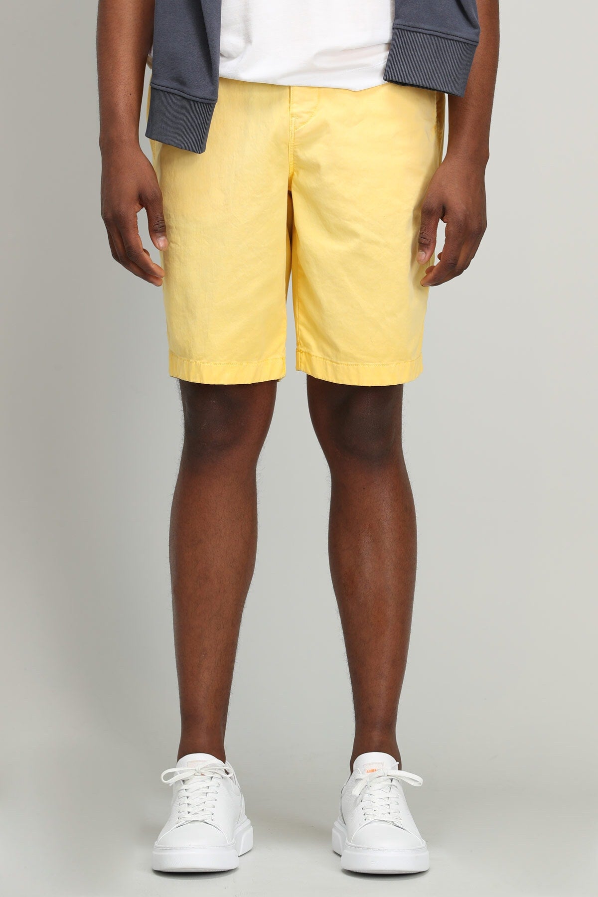 Zegler Sports Men's Chino Shorts Slim Fit Yellow
