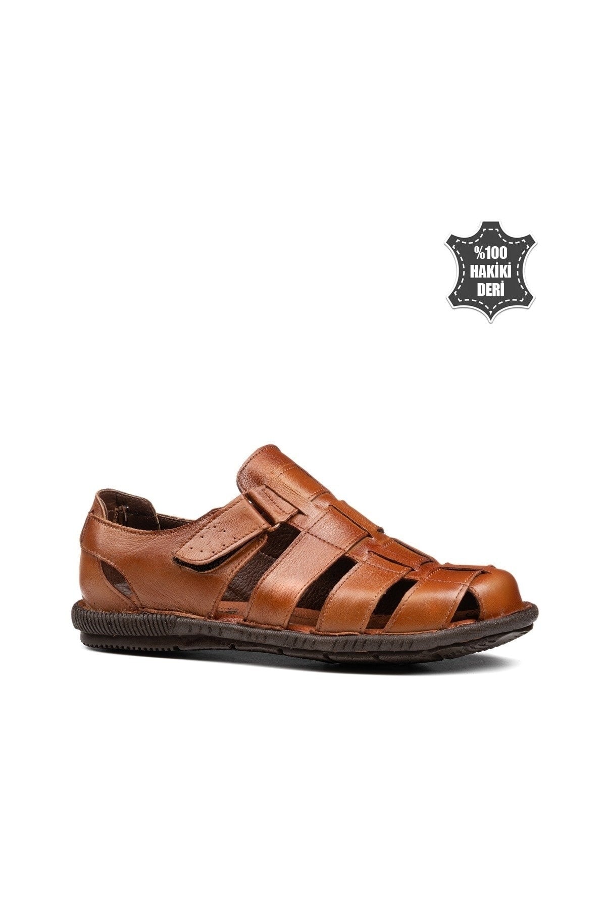 Genuine Leather Black - Taba Men's Sandals Shoes 108