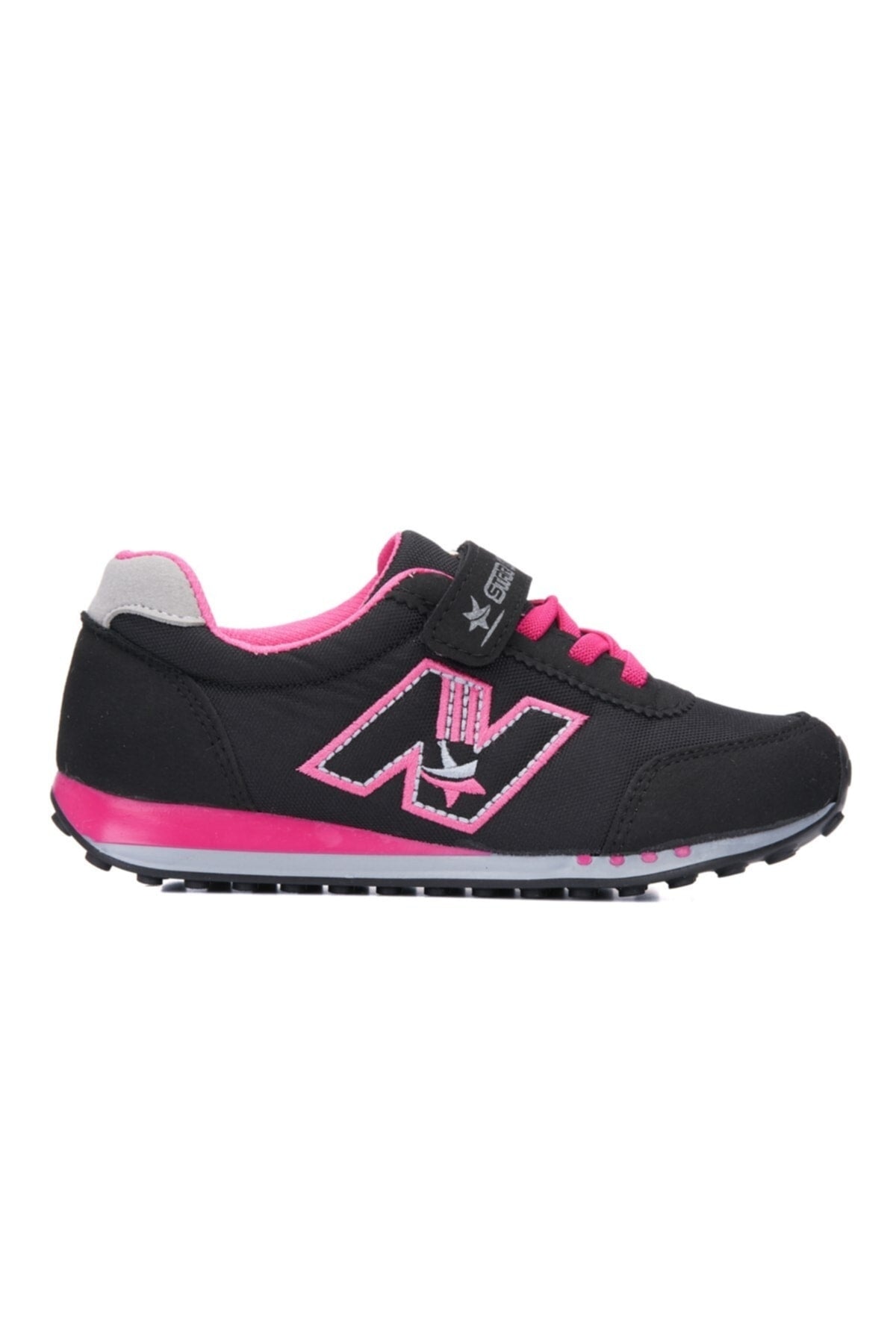 Black - Children's Sport Shoes Call and Laced Daily Casual Sneaker