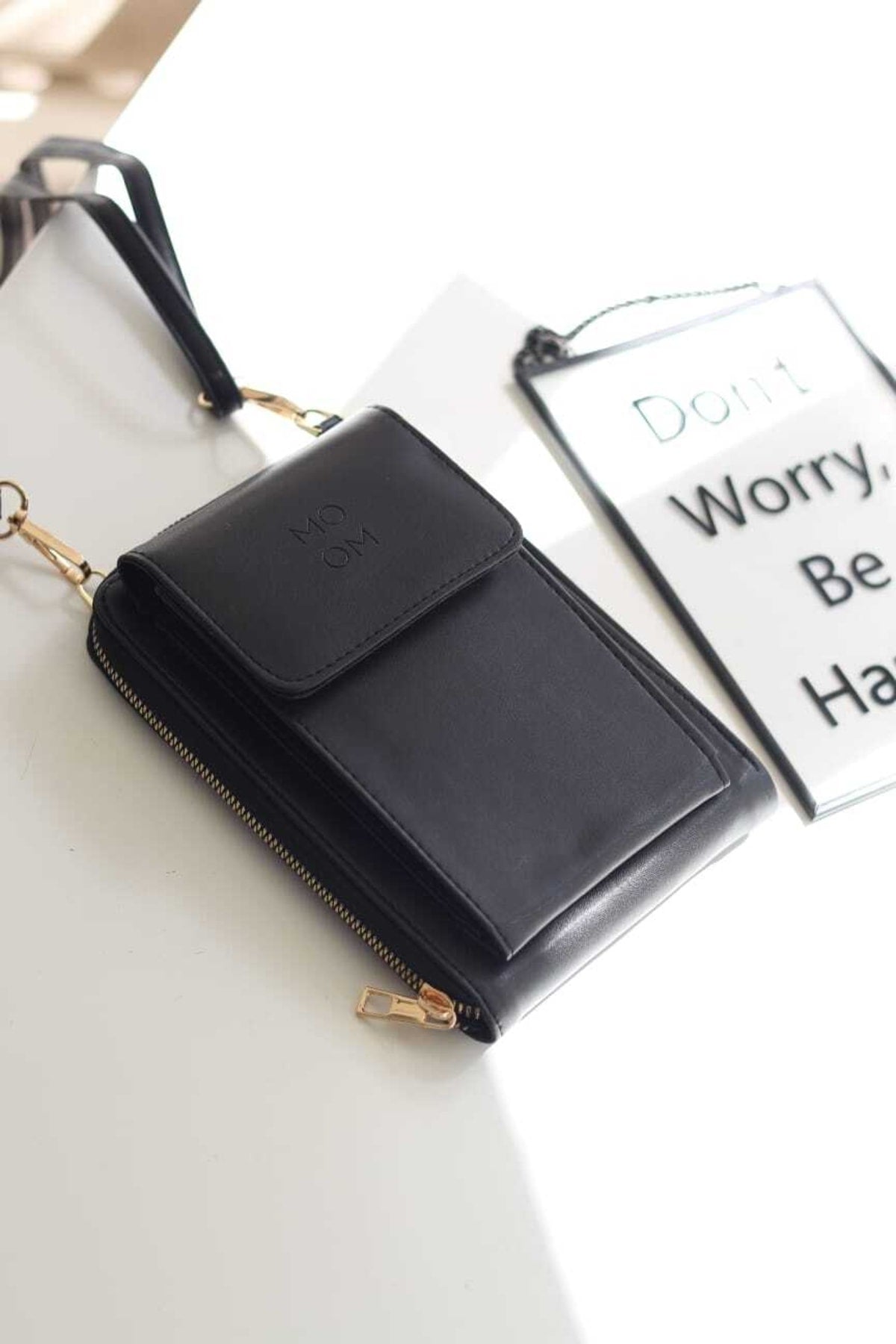 WOMEN'S BLACK Phone Part Wallet Wallet Bag
