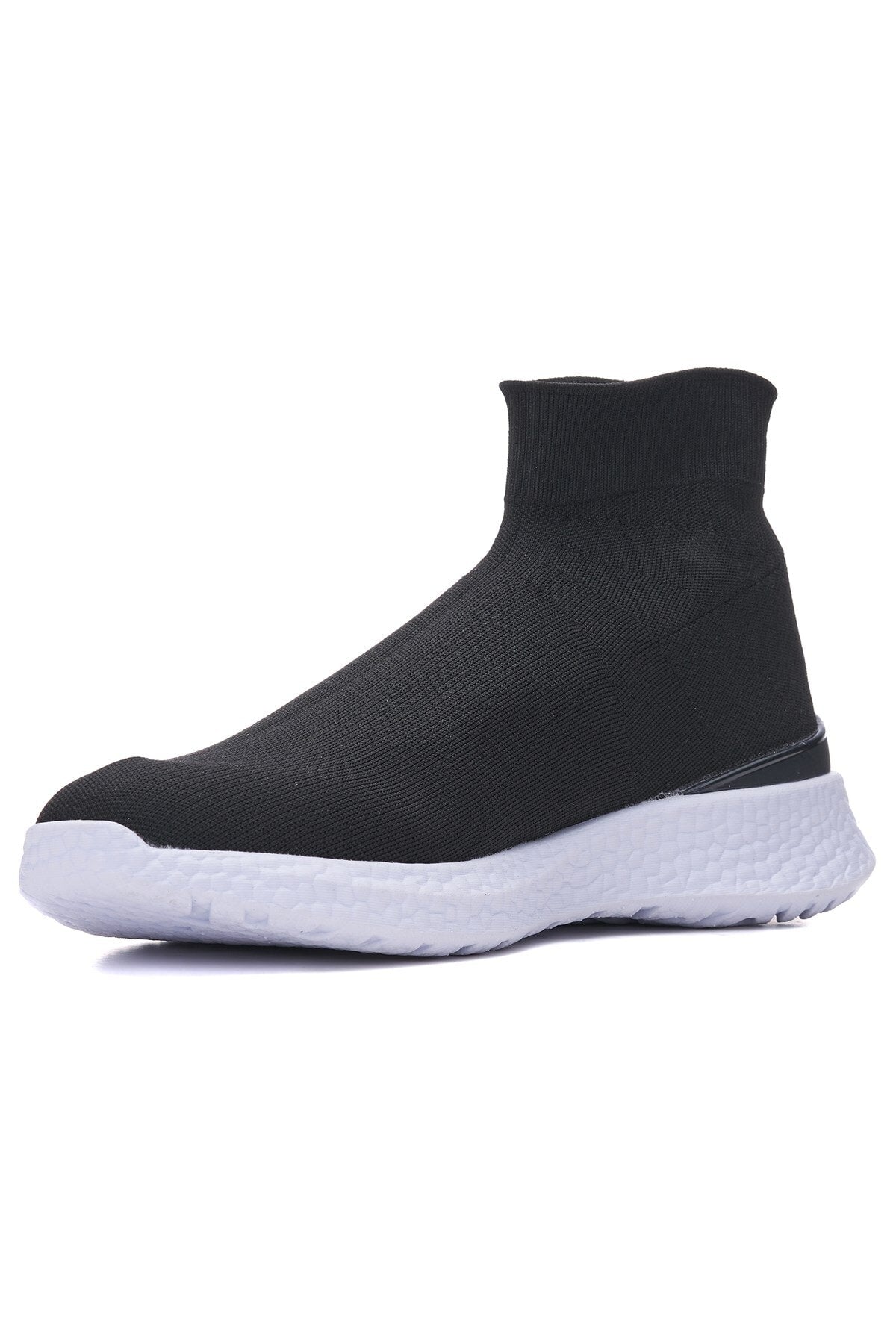 Daily Men's black and white sneaker stretch socks in the form of comfortable flexible lace-free knitwear sneakers 177-m