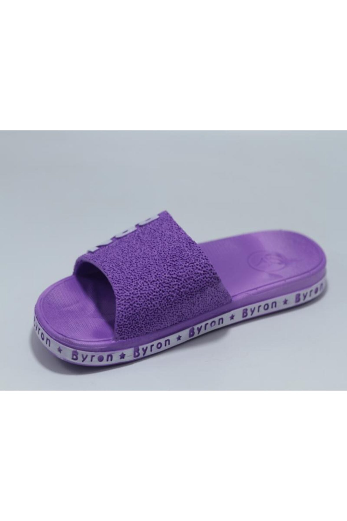 Woman Purple Slide Written Home Slipper