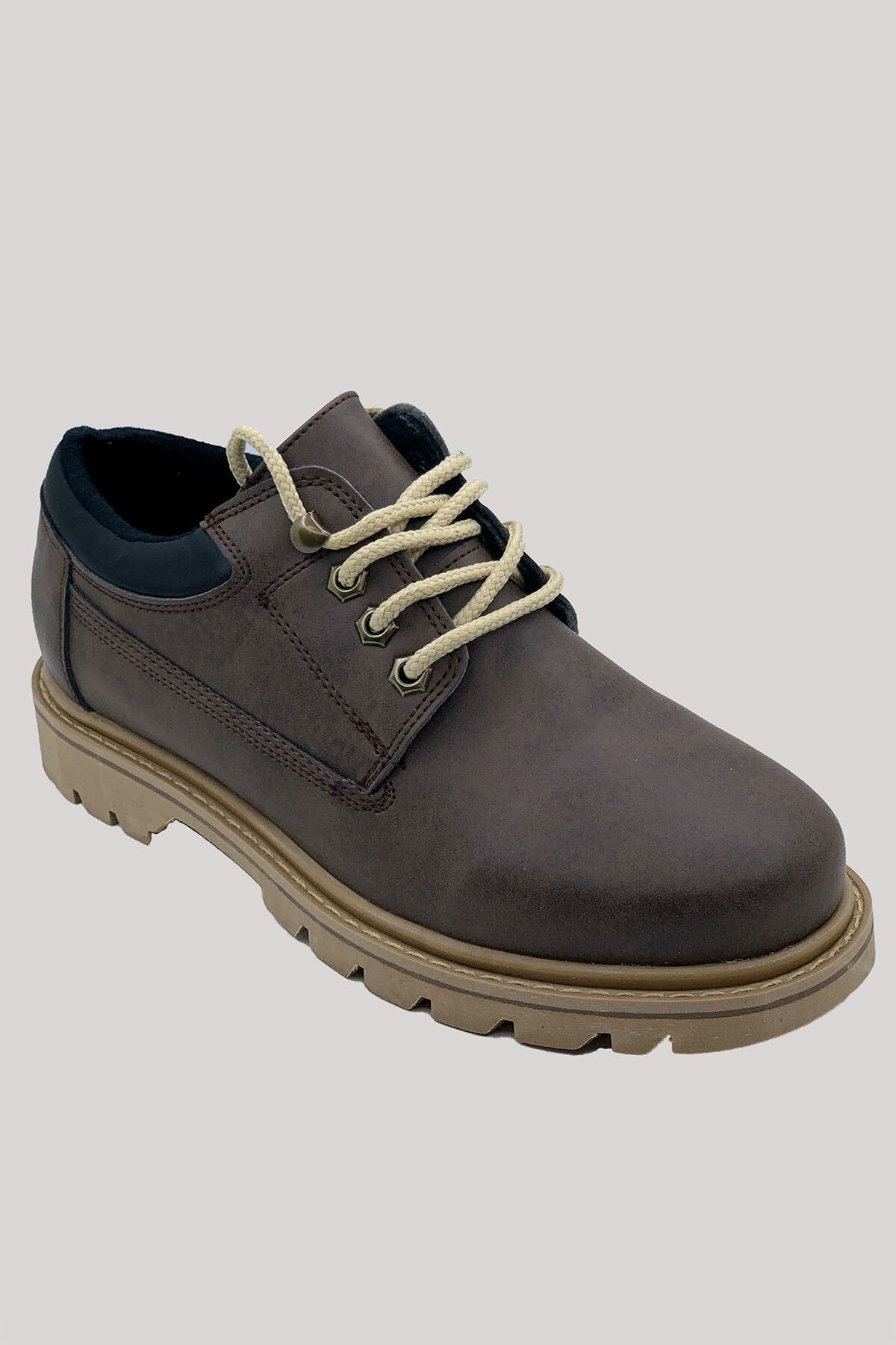 Brown men's trekking shoes 0012928