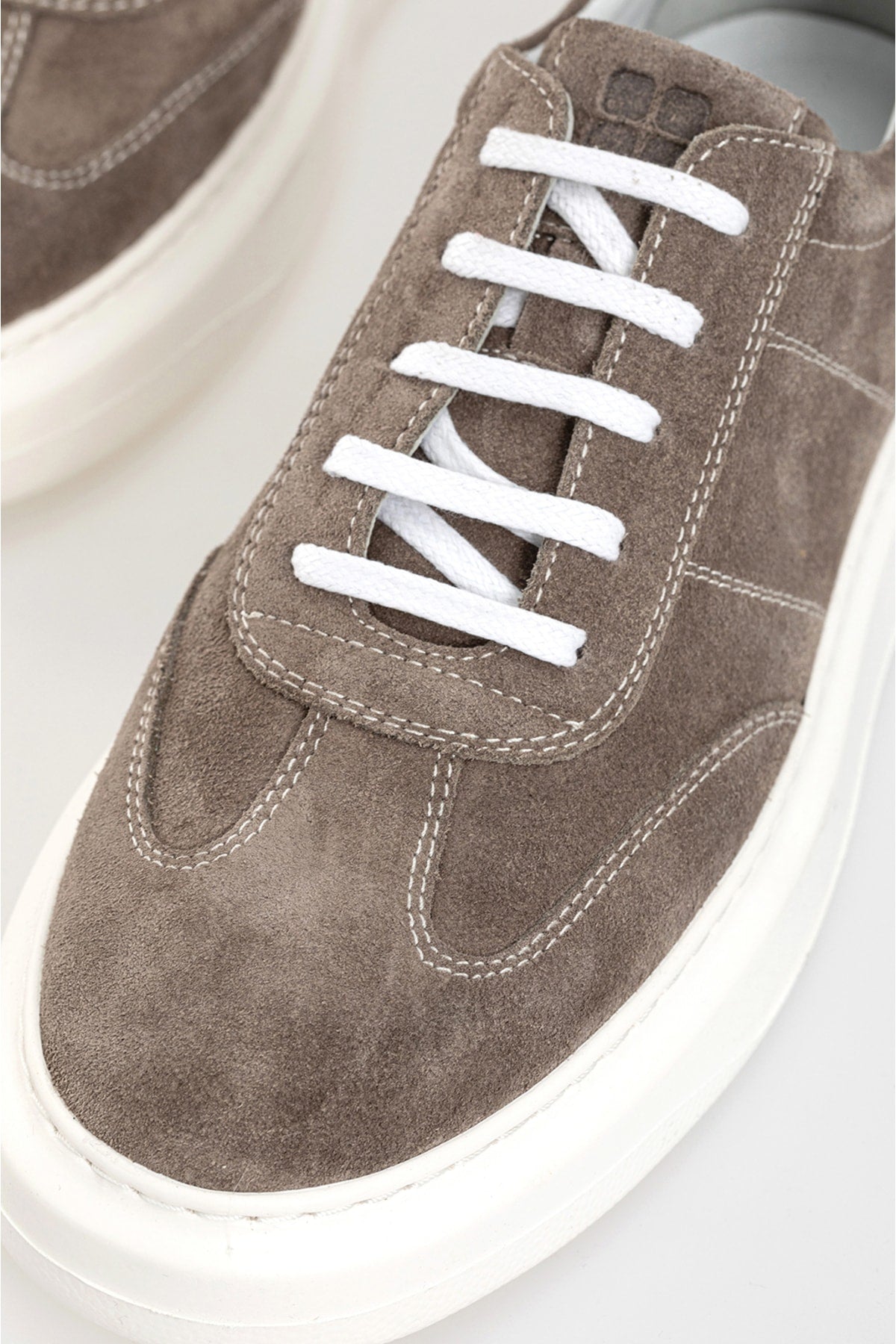 Men's Gray 100 %Süet Leather Sneaker Shoes A31y8021