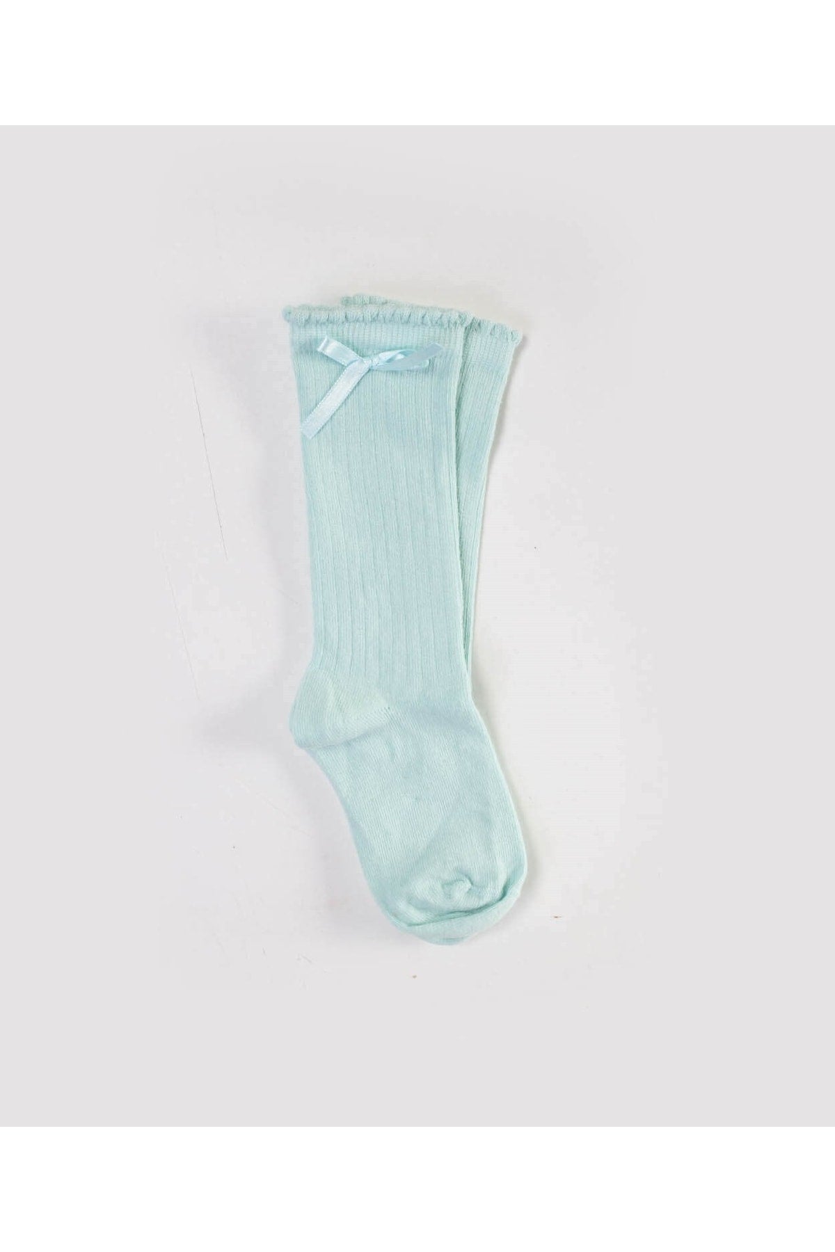 Child Knee Girls Socks 2-9 Years Mint Green