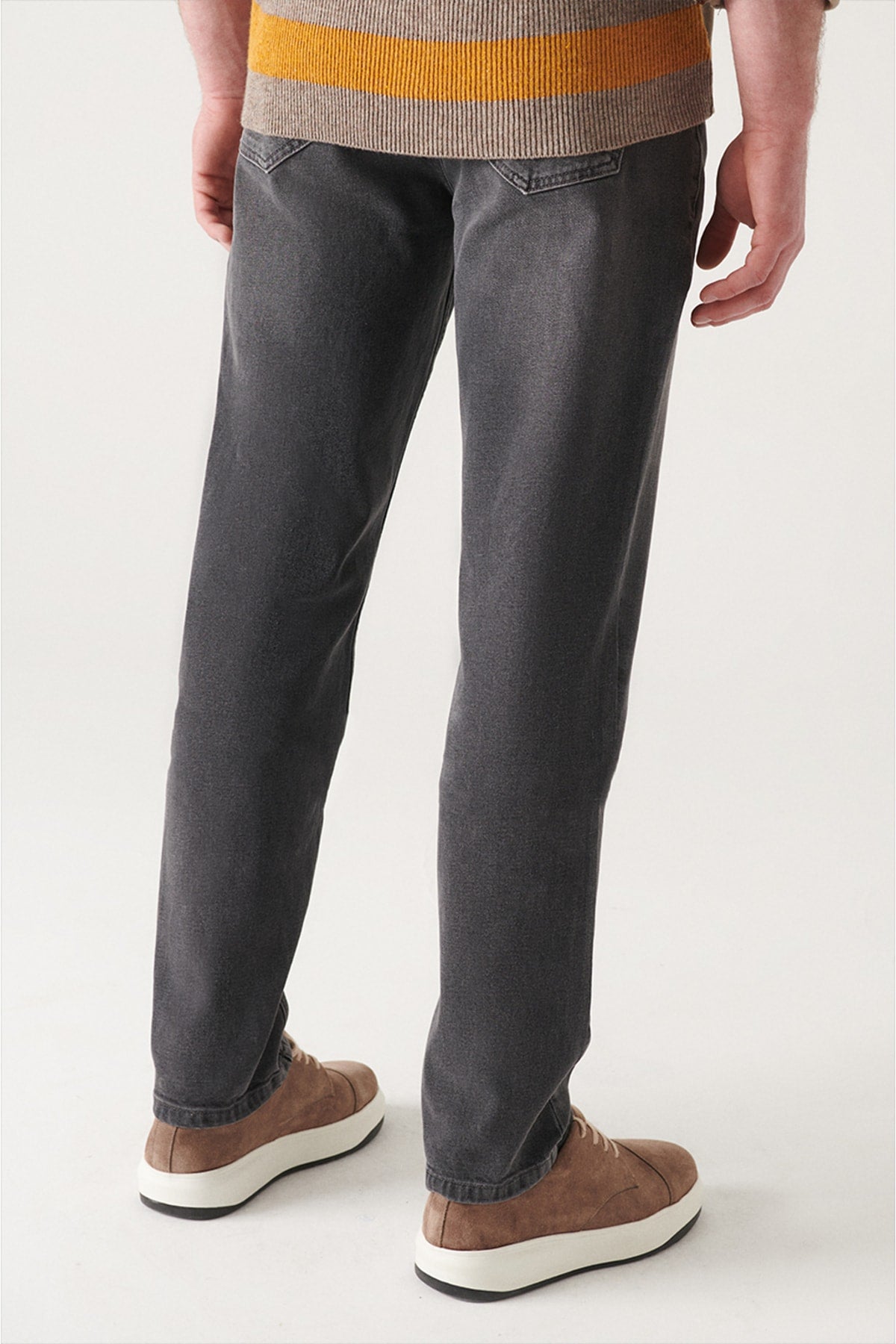 Men's Black Regular Fit Jean Pants A22y3506