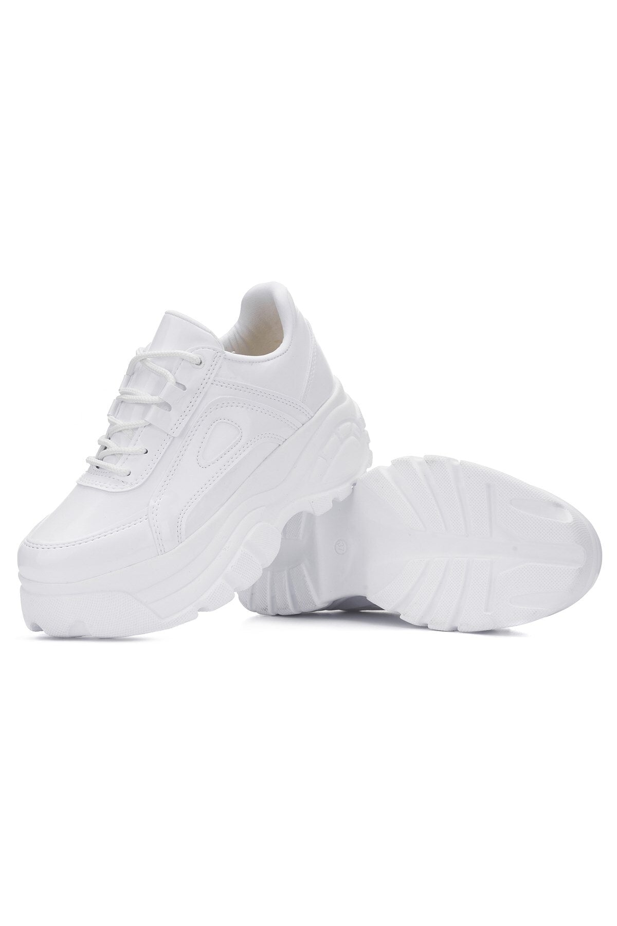 DAILY WOMEN WHITE PLACE SPORTS SHOES HIGH SPEED 6 CM CASHING LIGHT SMEaker 001