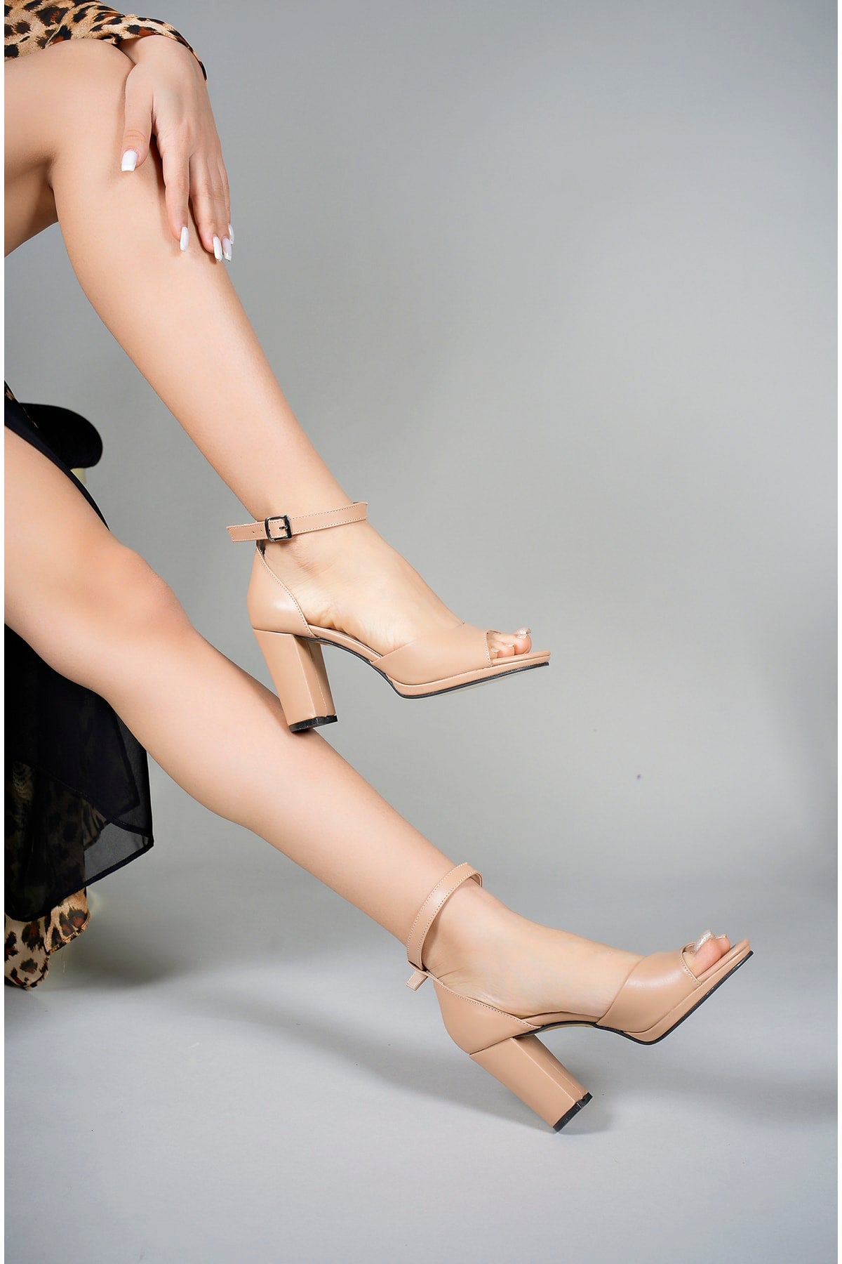 Kadın Sandalet Ayakkabı 00125003 Nude Cilt