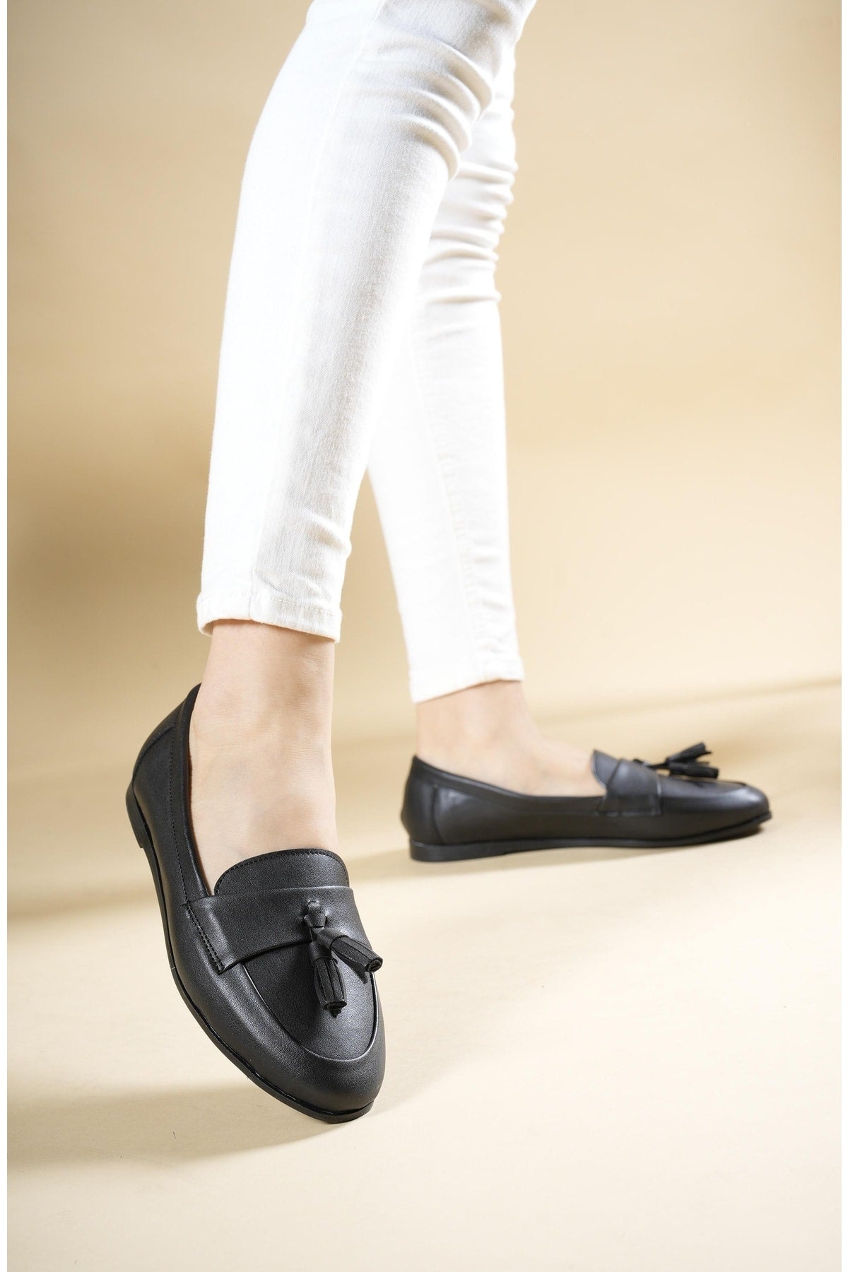 DAILY WOMEN'S Flat Shoes 0012130 Black Skin