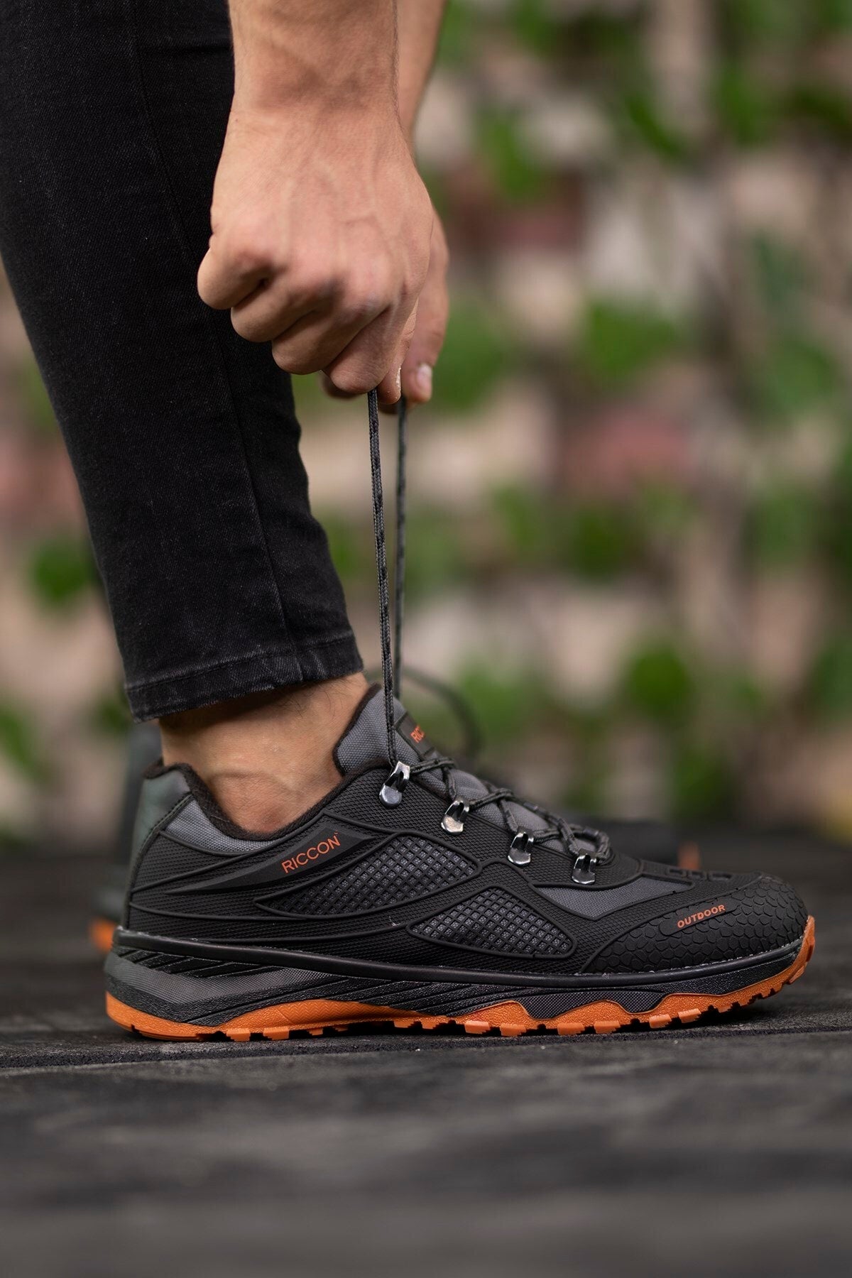 Smoked Orange Unisex 3D Rubber trekking shoes 00128030