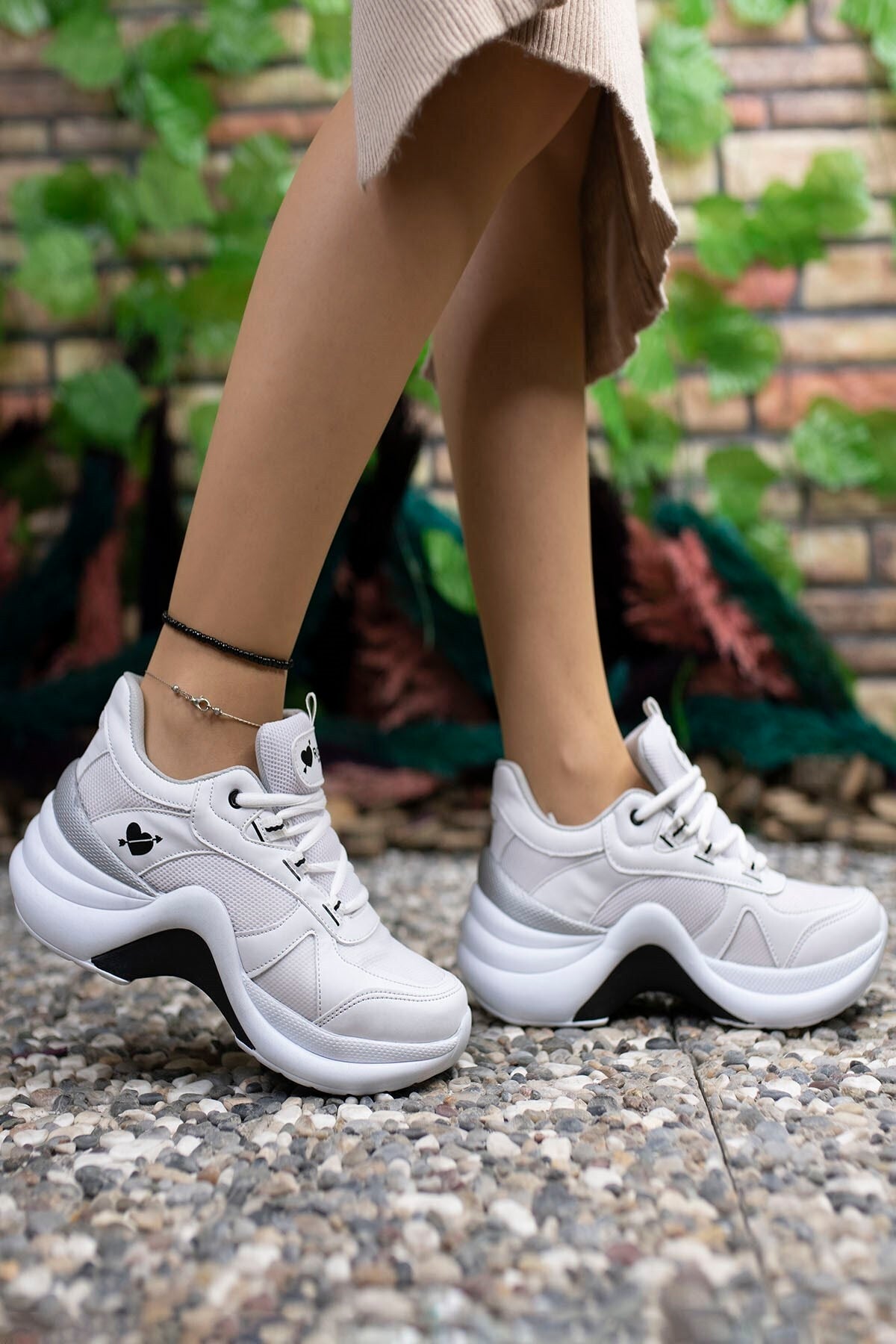 Woman White White Sneaker 0012601