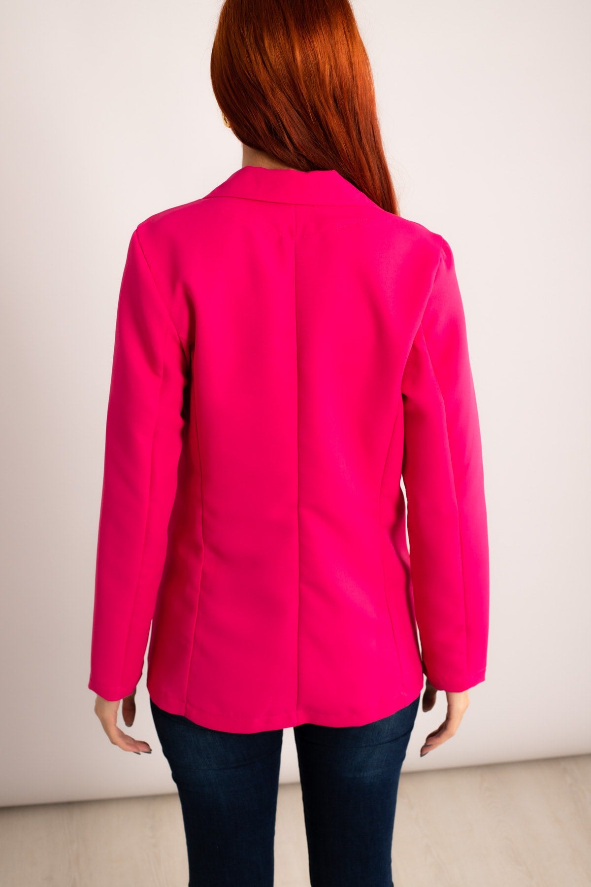 Women's Fuchsia Single button Jacket ARM-23Y001047