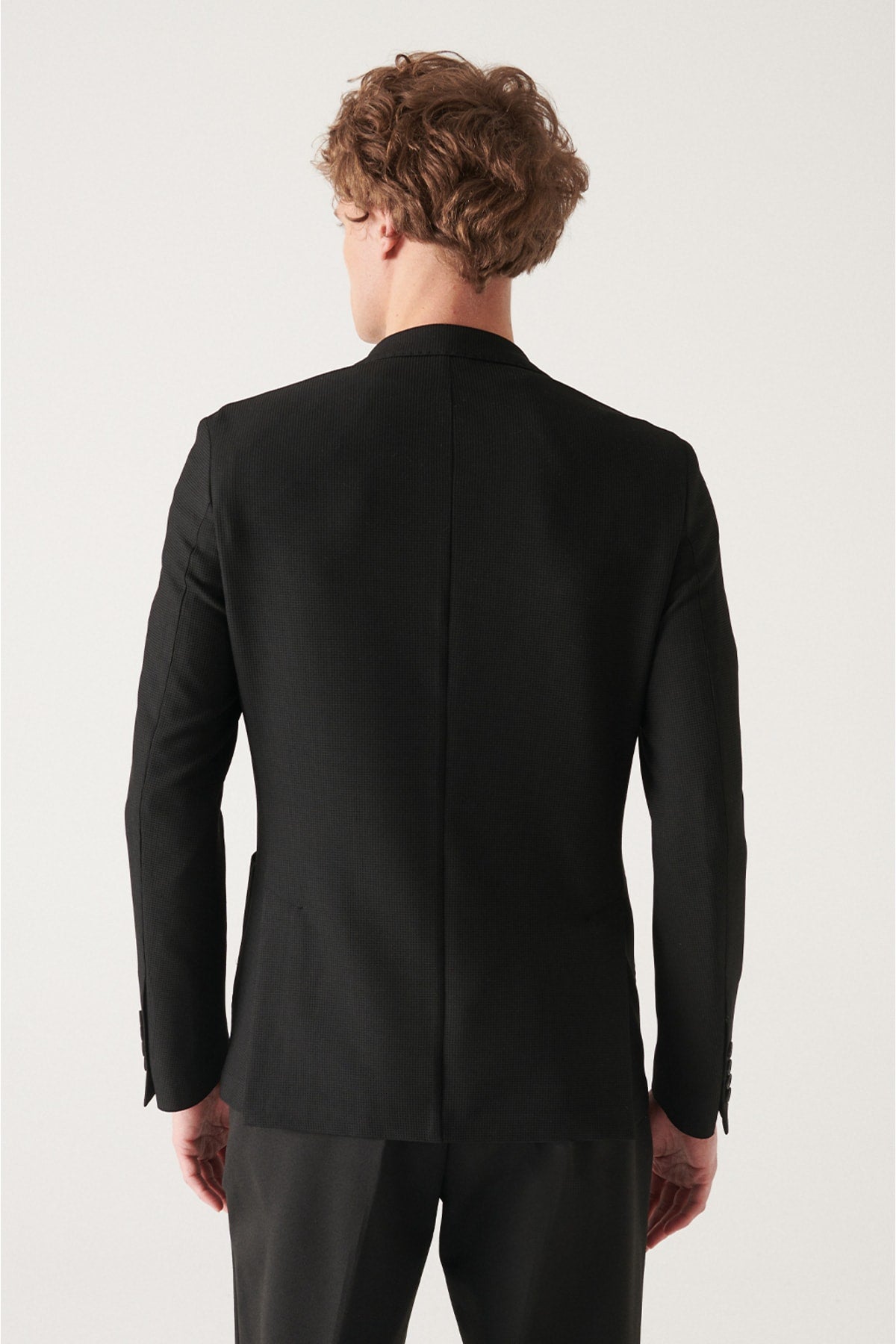 Male Black Amelor Flexible Slim Fit Jacket A22Y4021