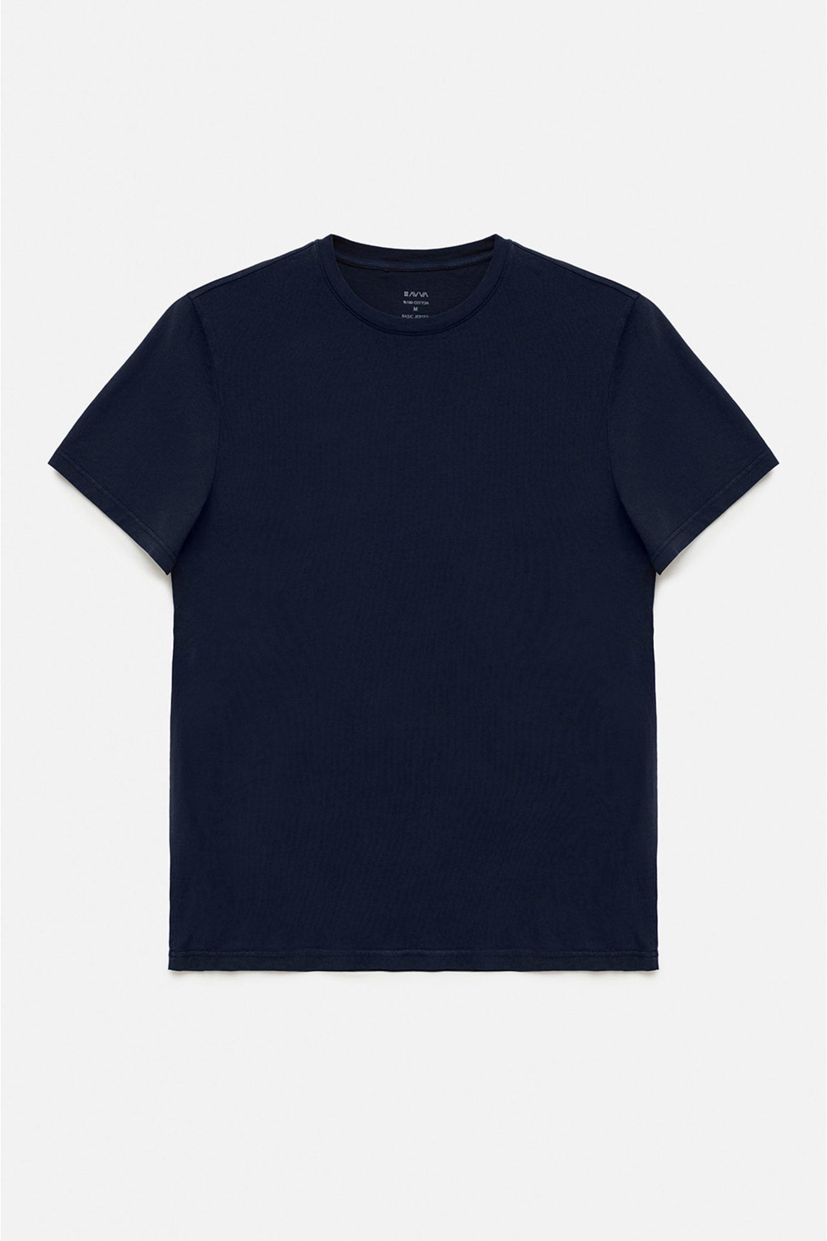Men's Navy Bordo 2 Piece Cycling Collar 100 %Cotton Basic T-Shirt E001012