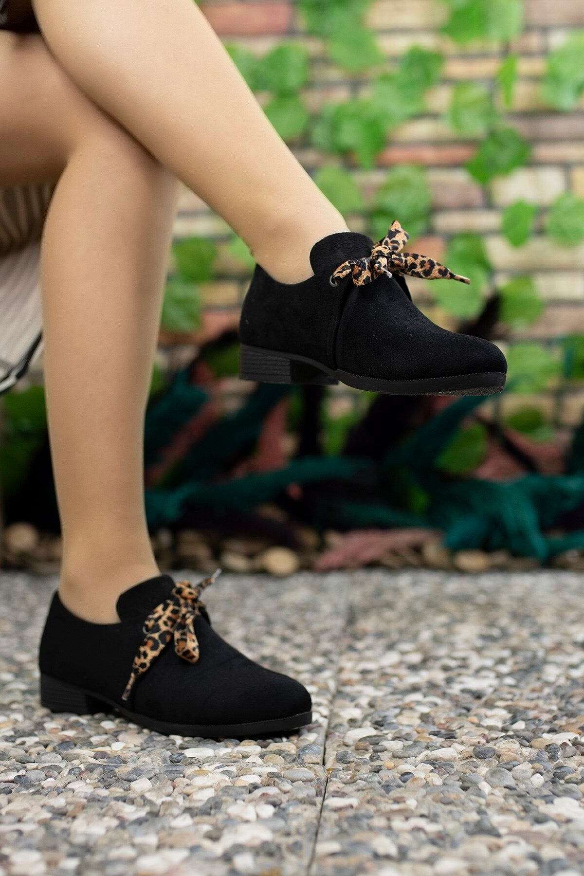 Women's Black Suede Daily Shoes 0012207
