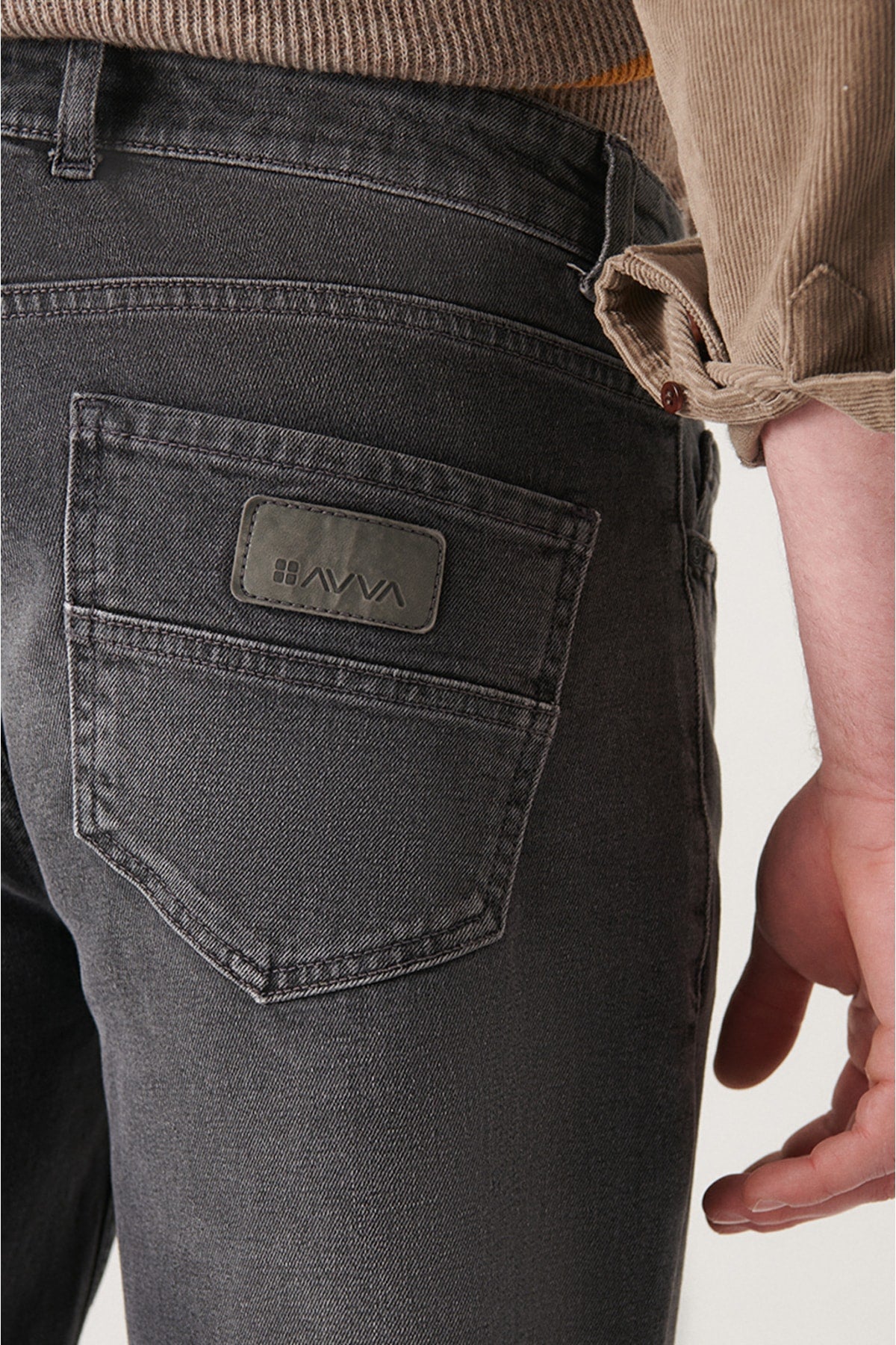 Men's Black Regular Fit Jean Pants A22y3506