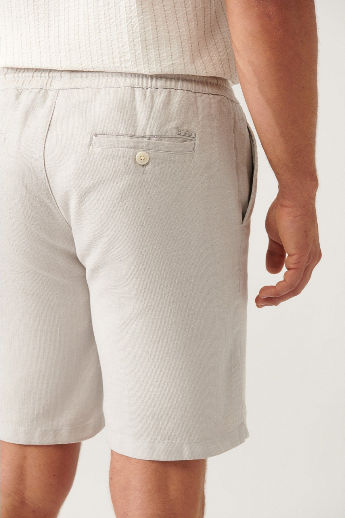 Men's Stone Side Pocket Waist Cord Cord Candle Clause Relaxed Fit Shorts E003603