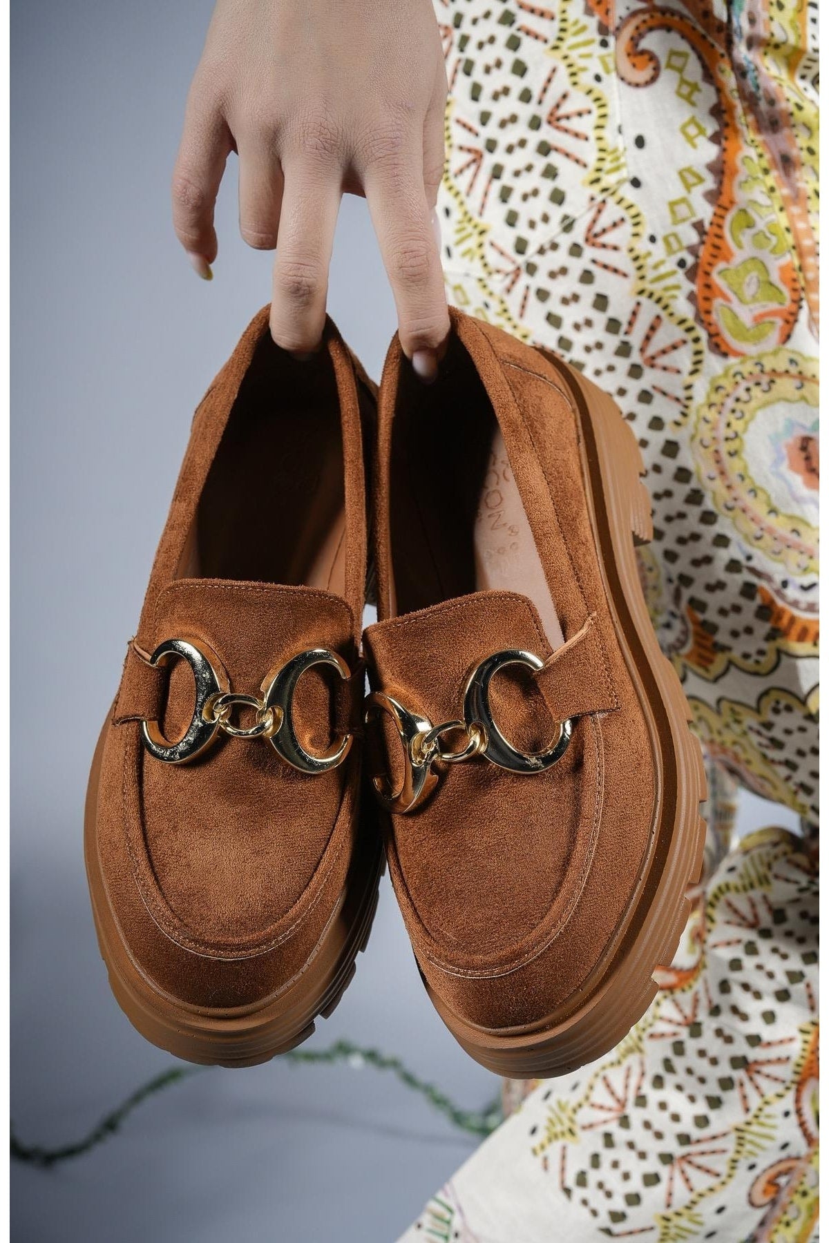 Woman Daily Loafer Shoes 00121900 Taba Süet
