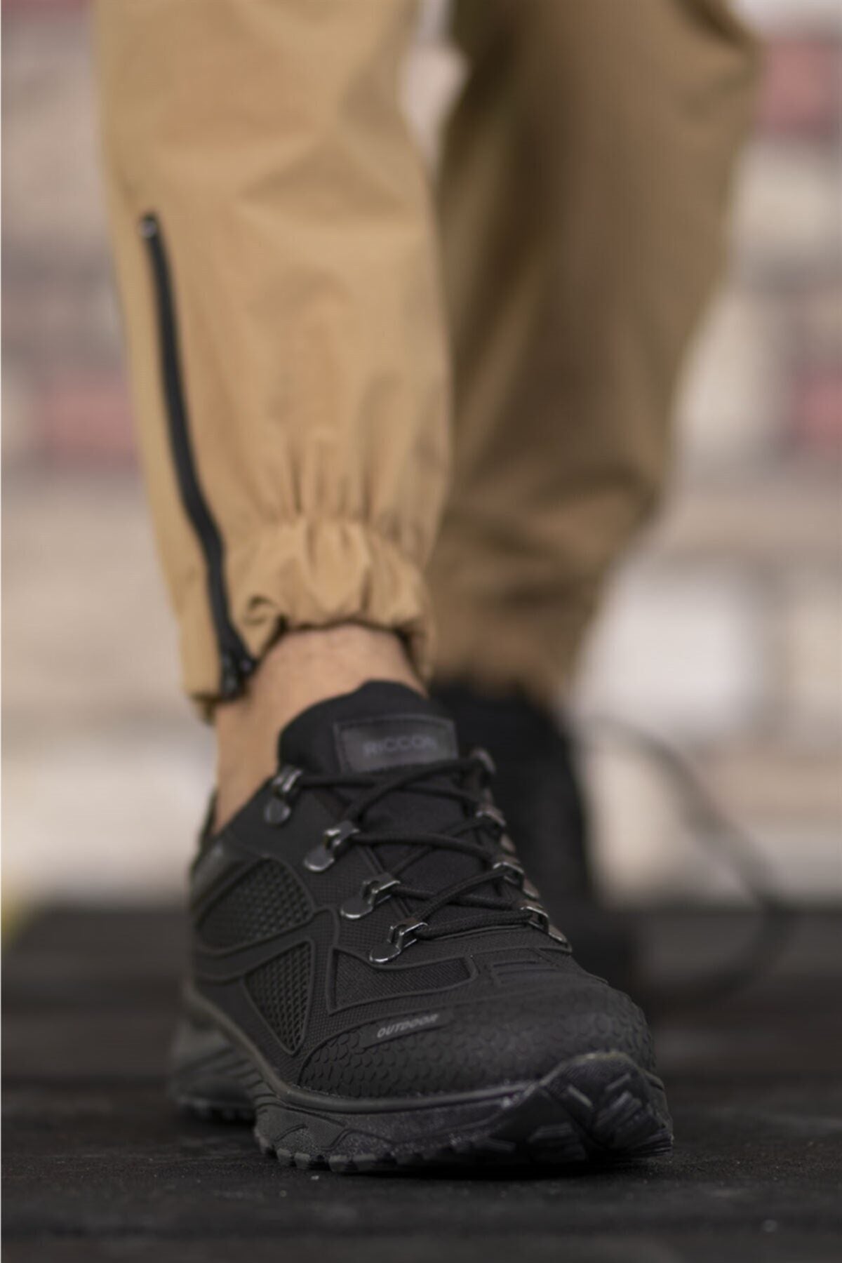 Black Black Unisex 3d Rubber Trekking Shoes 00128030