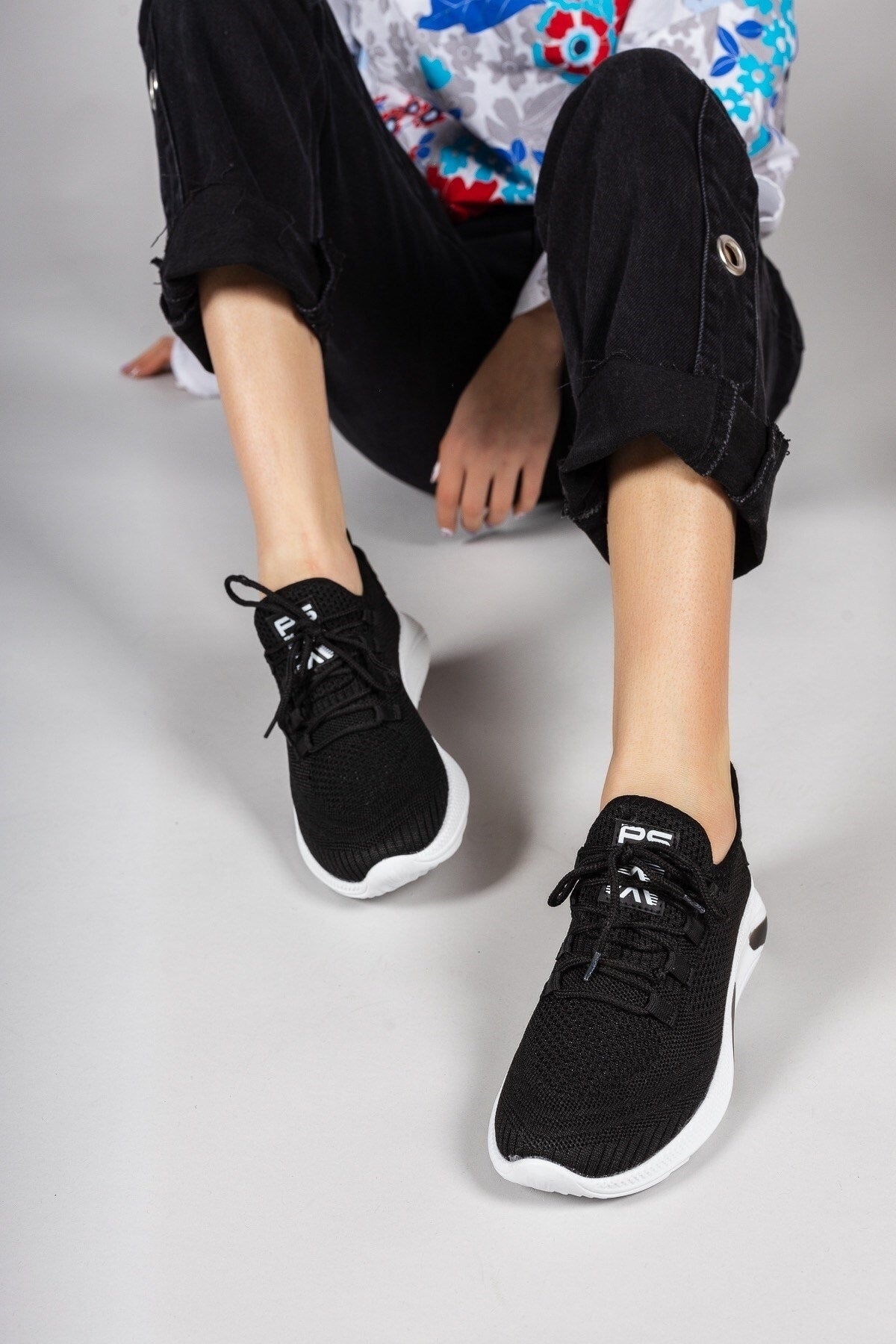 Siyah Beyaz Unisex Sneaker 0012040