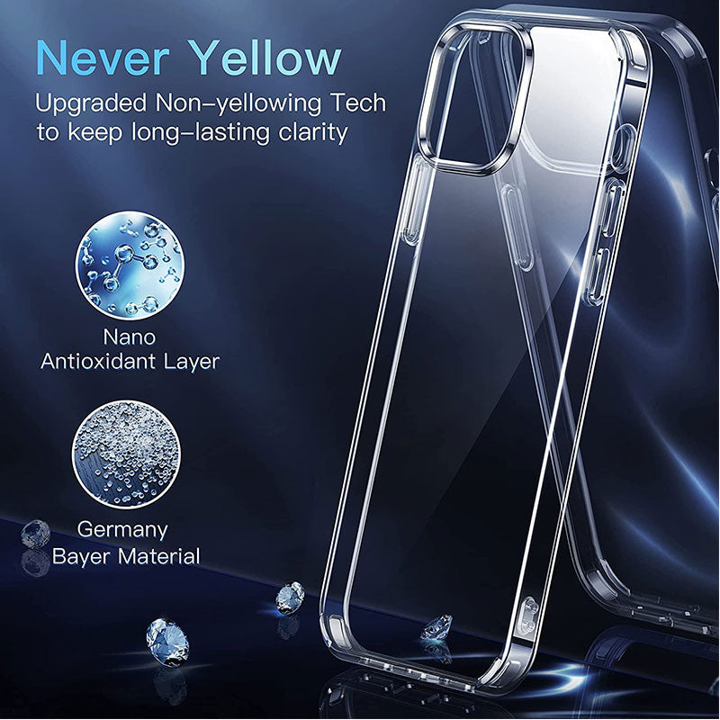 Ultra Thin Clear Case For iPhone 14 13 12 11 Pro Max Soft TPU Silicone For iPhone 14 Plus X XR XS 13 Mini Back Cover Phone Case