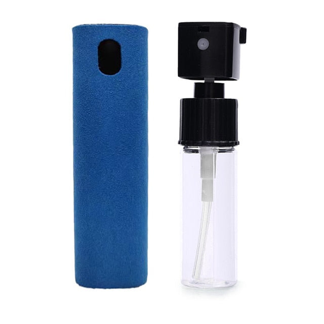 2in1 Microfiber Screen Cleaner Spray Bottle Set Mobile Phone Ipad Computer Microfiber Cloth Wipe Iphone Cleaning Glasses Wipes